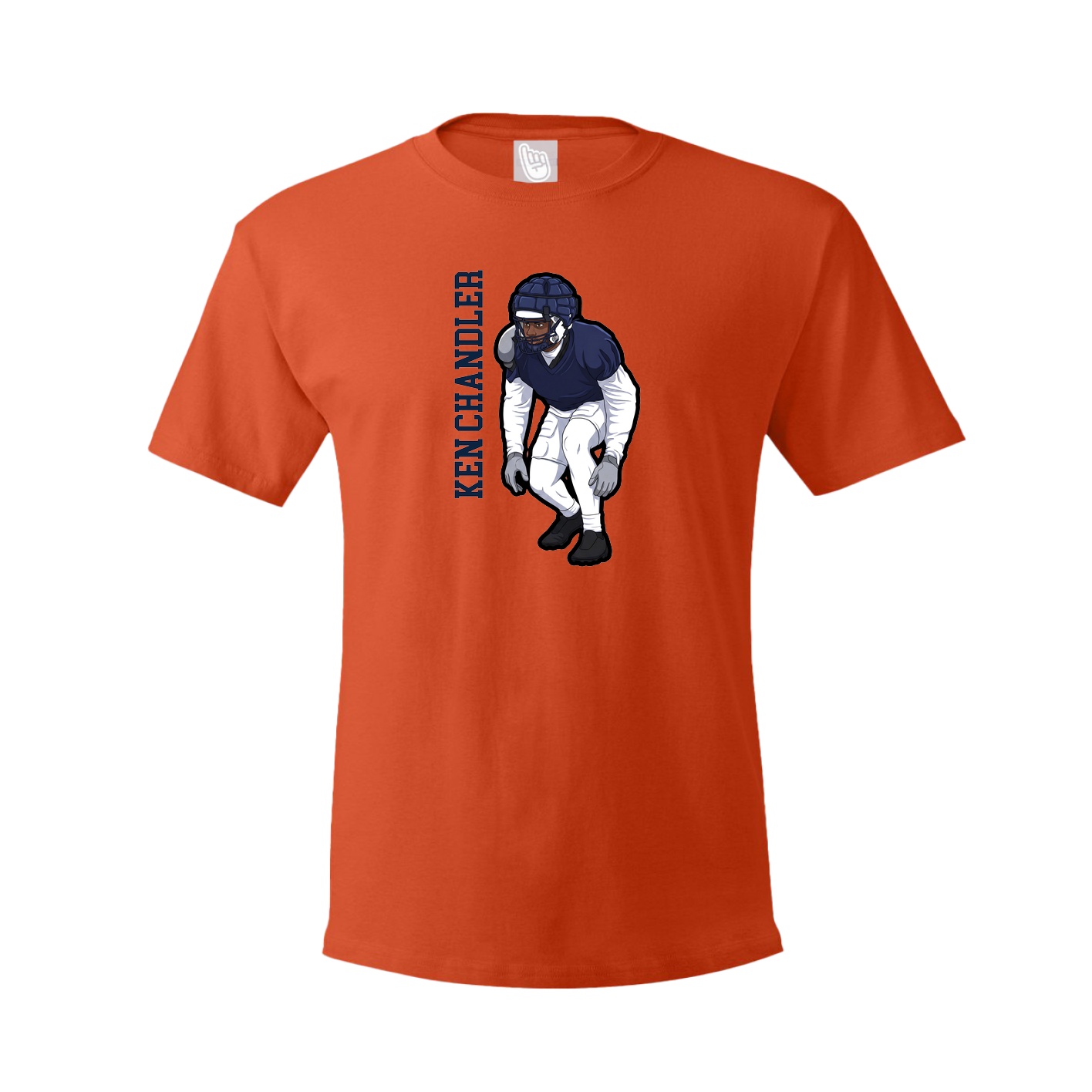 Youth Tee — Name Vertical in Orange