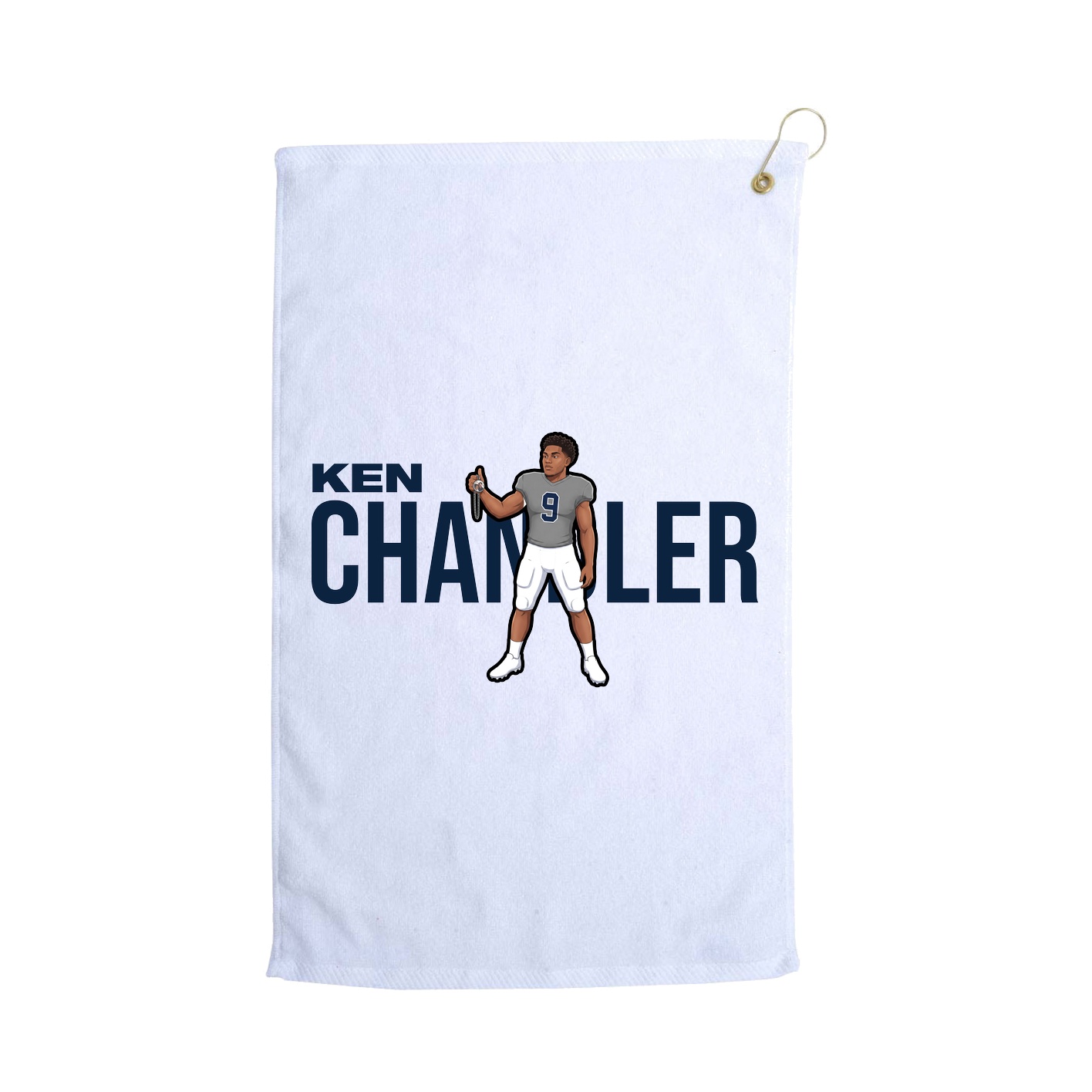 Golf Towel — Player Name in White