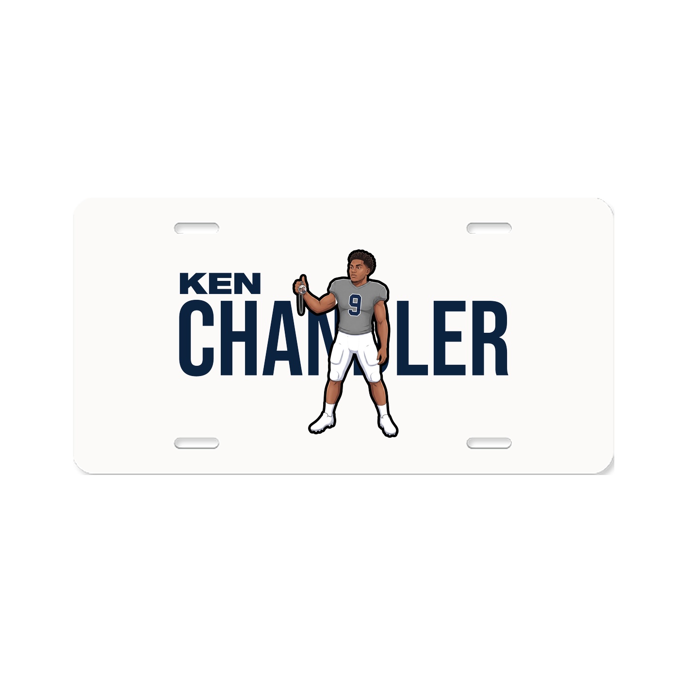 License Plate — Player Name in Classic