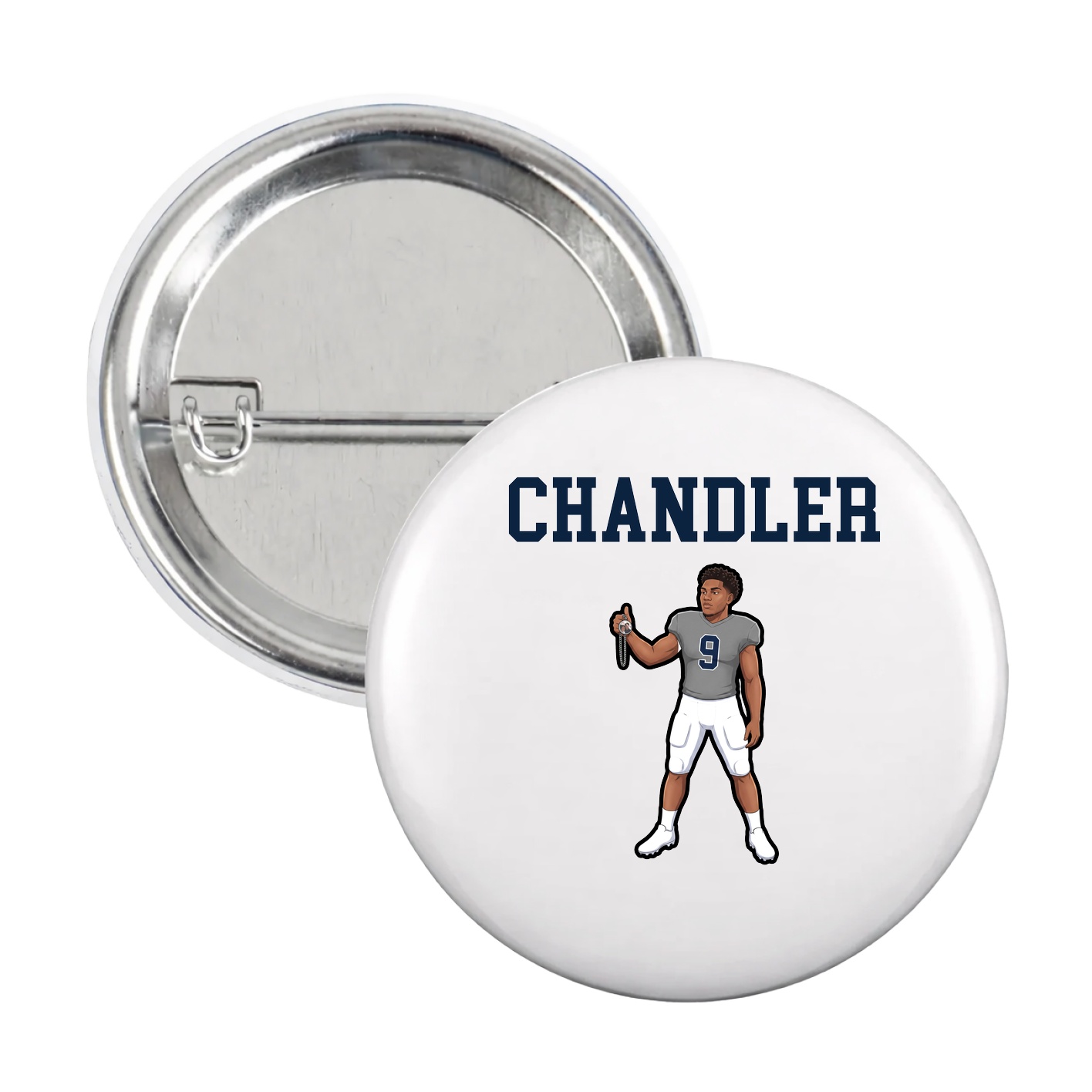 Game Day Button — Shirsey in White