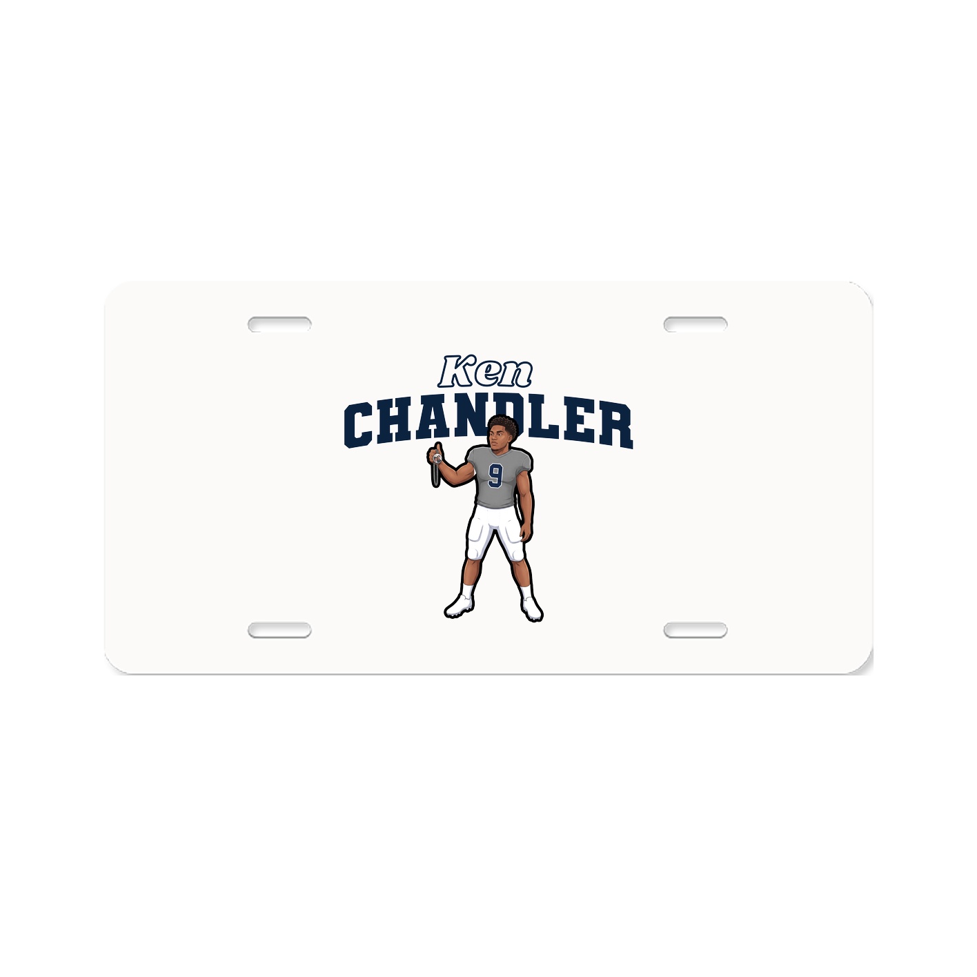 License Plate — Name Arch in Classic