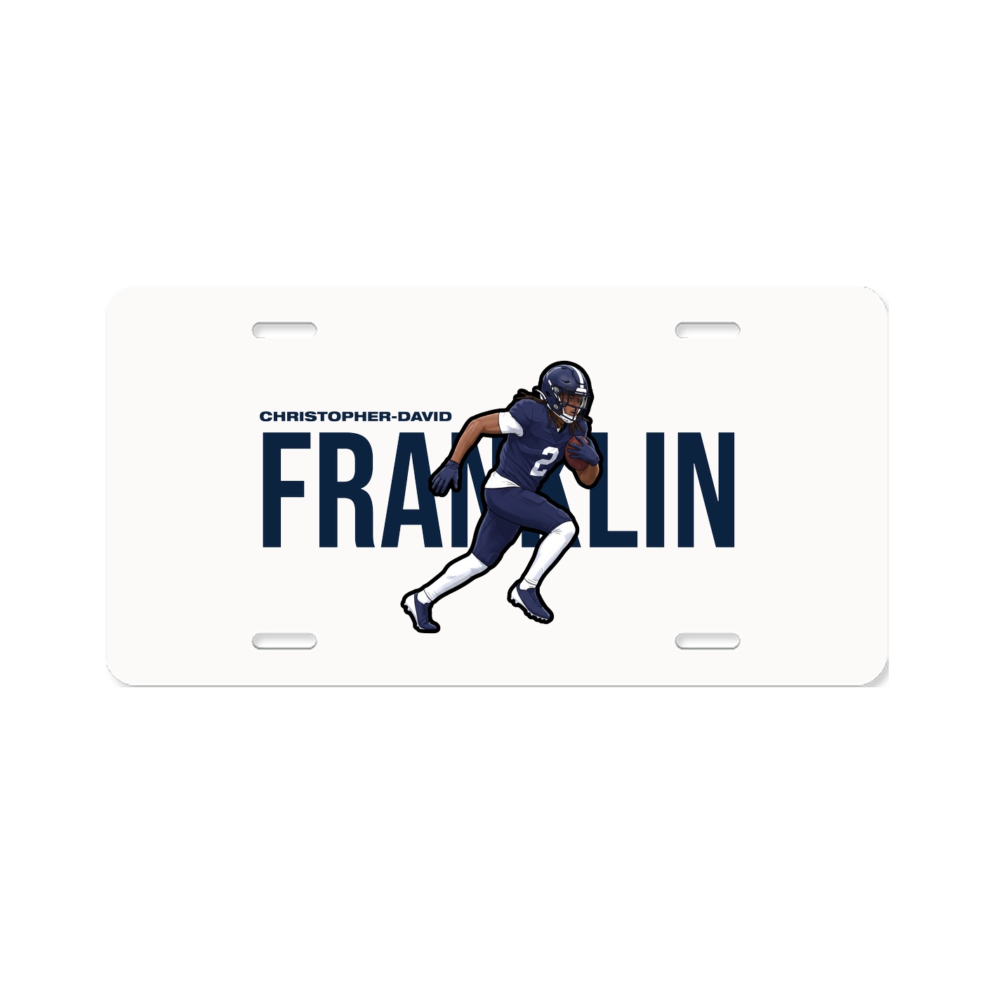 License Plate — Player Name in Classic