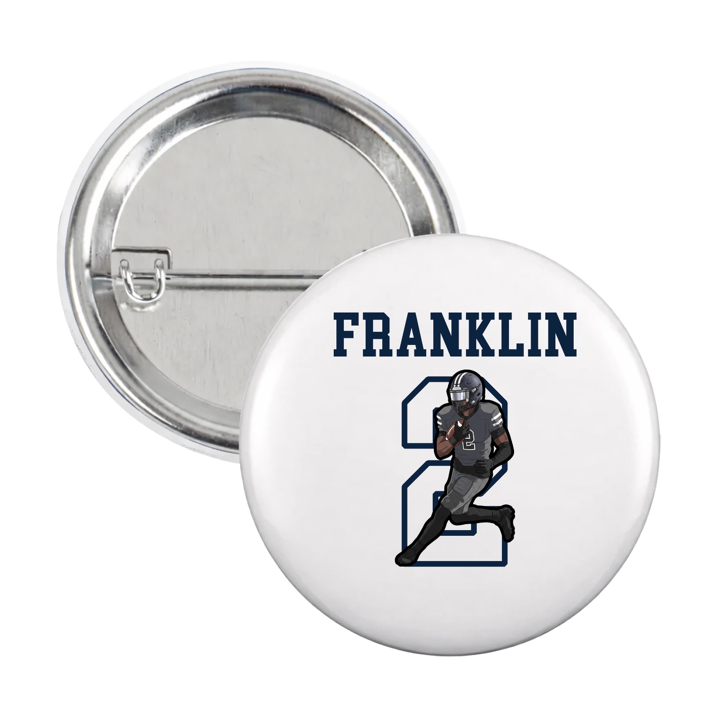 Game Day Button — Shirsey in White