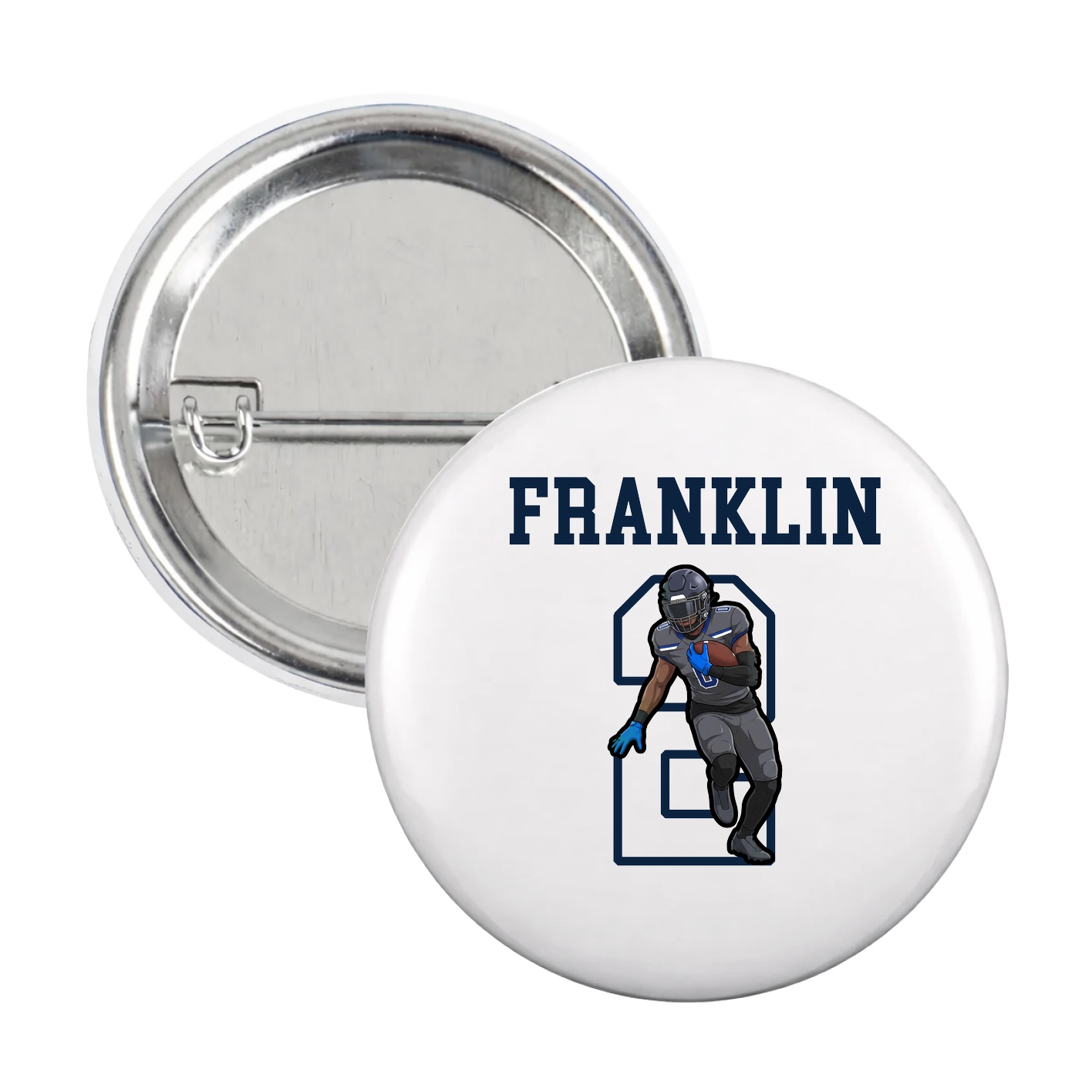 Game Day Button — Shirsey in White