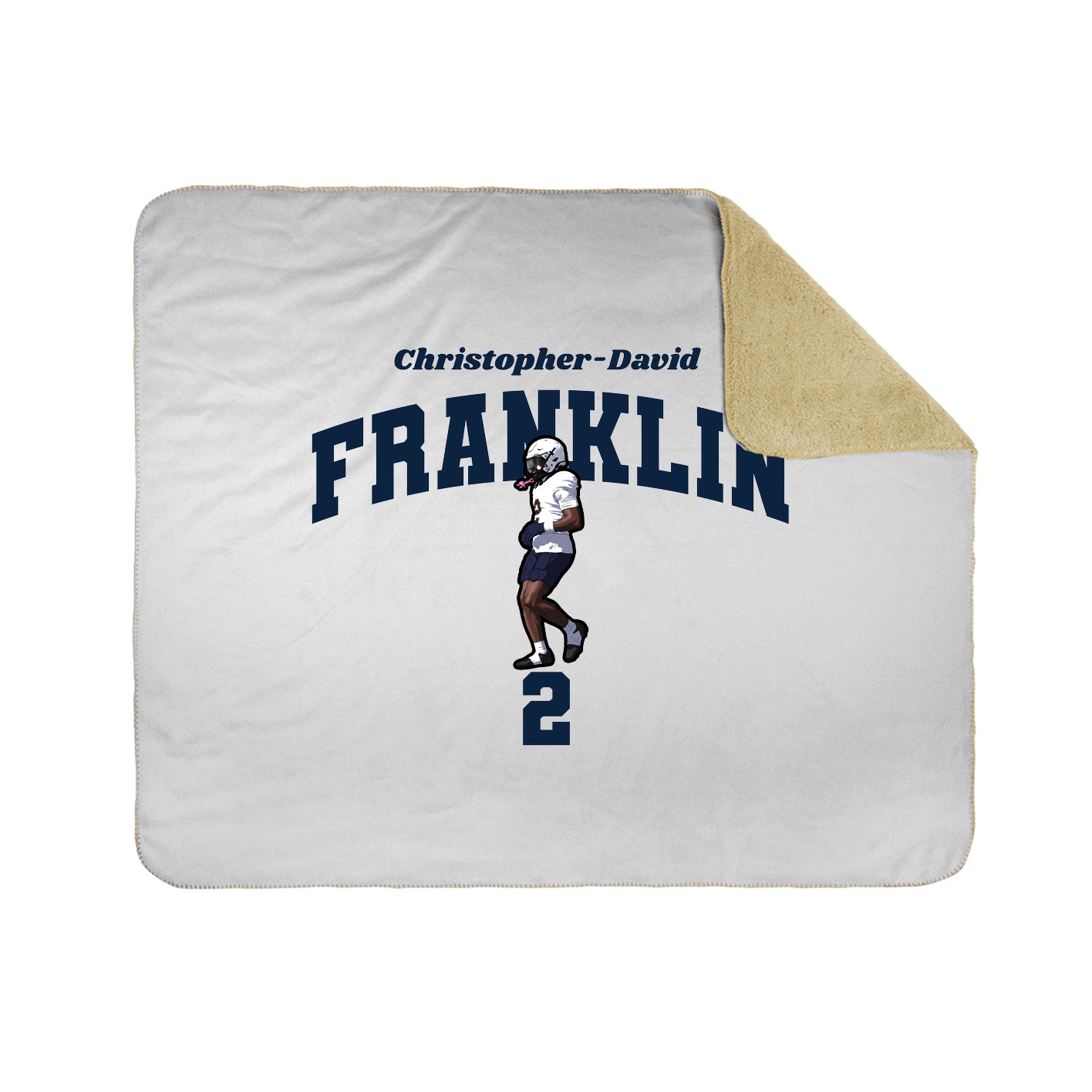 Throw Blanket — Signature Arch in White