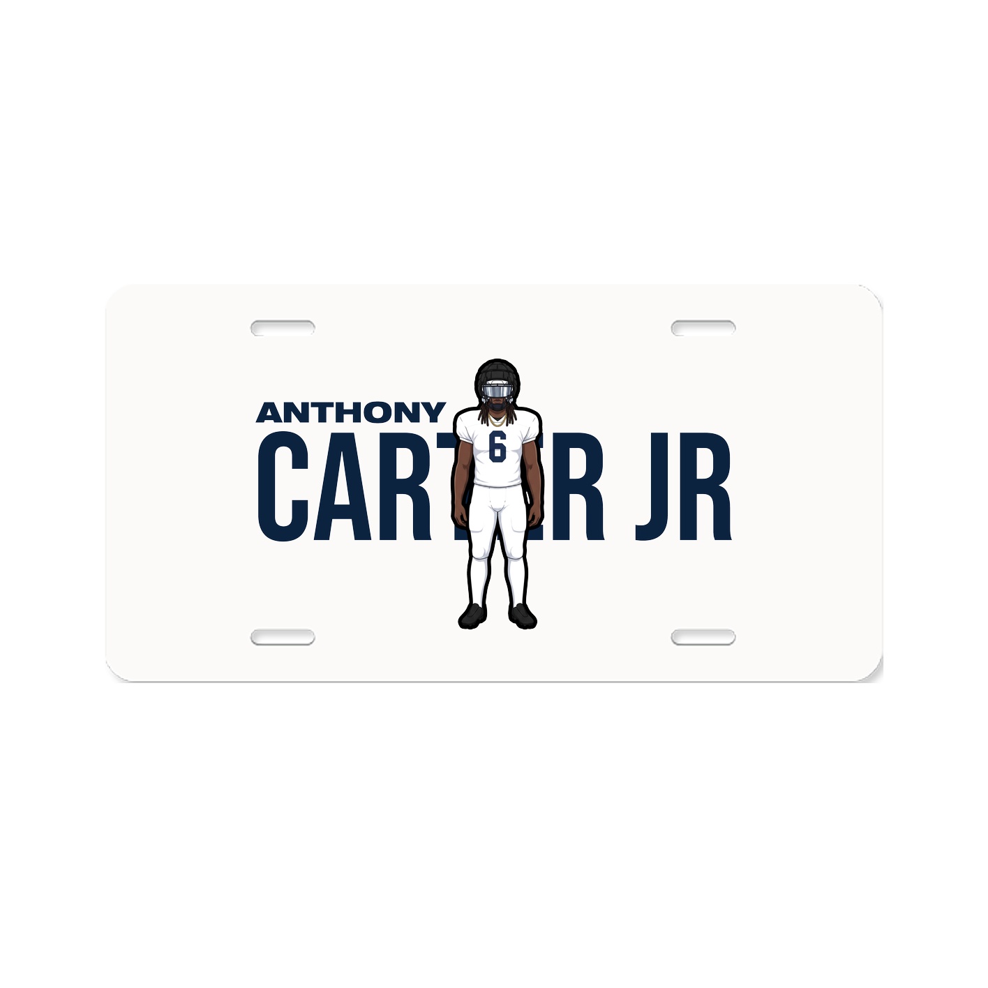 License Plate — Player Name in Classic