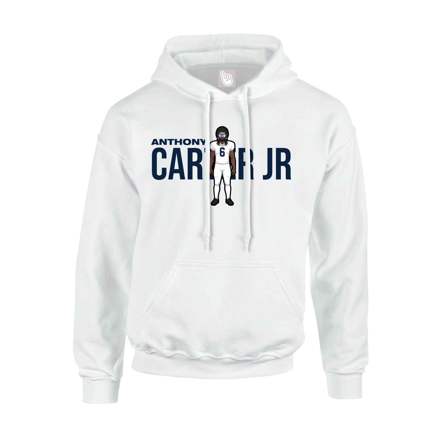 Hoodie — Player Name in White