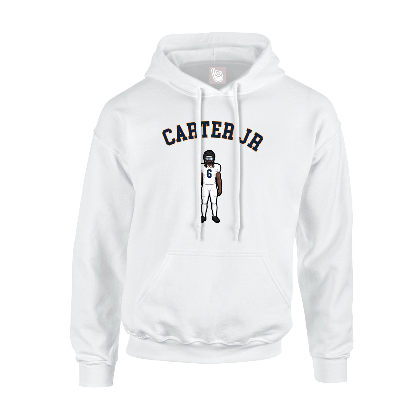 Youth Hoodie — Shirsey Arch in White