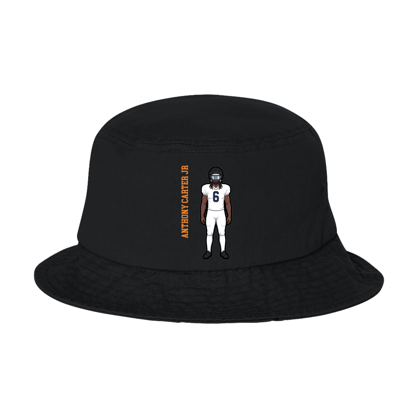 Bucket Cap — Name Vertical in Black