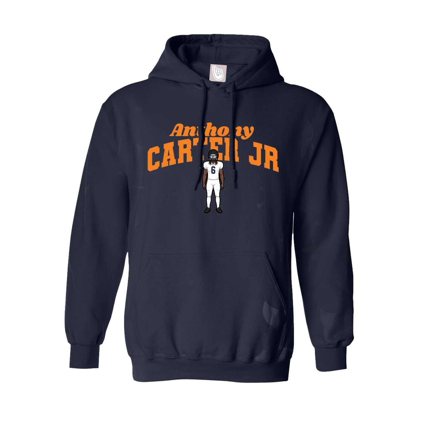 Youth Hoodie — Signature Arch in Navy