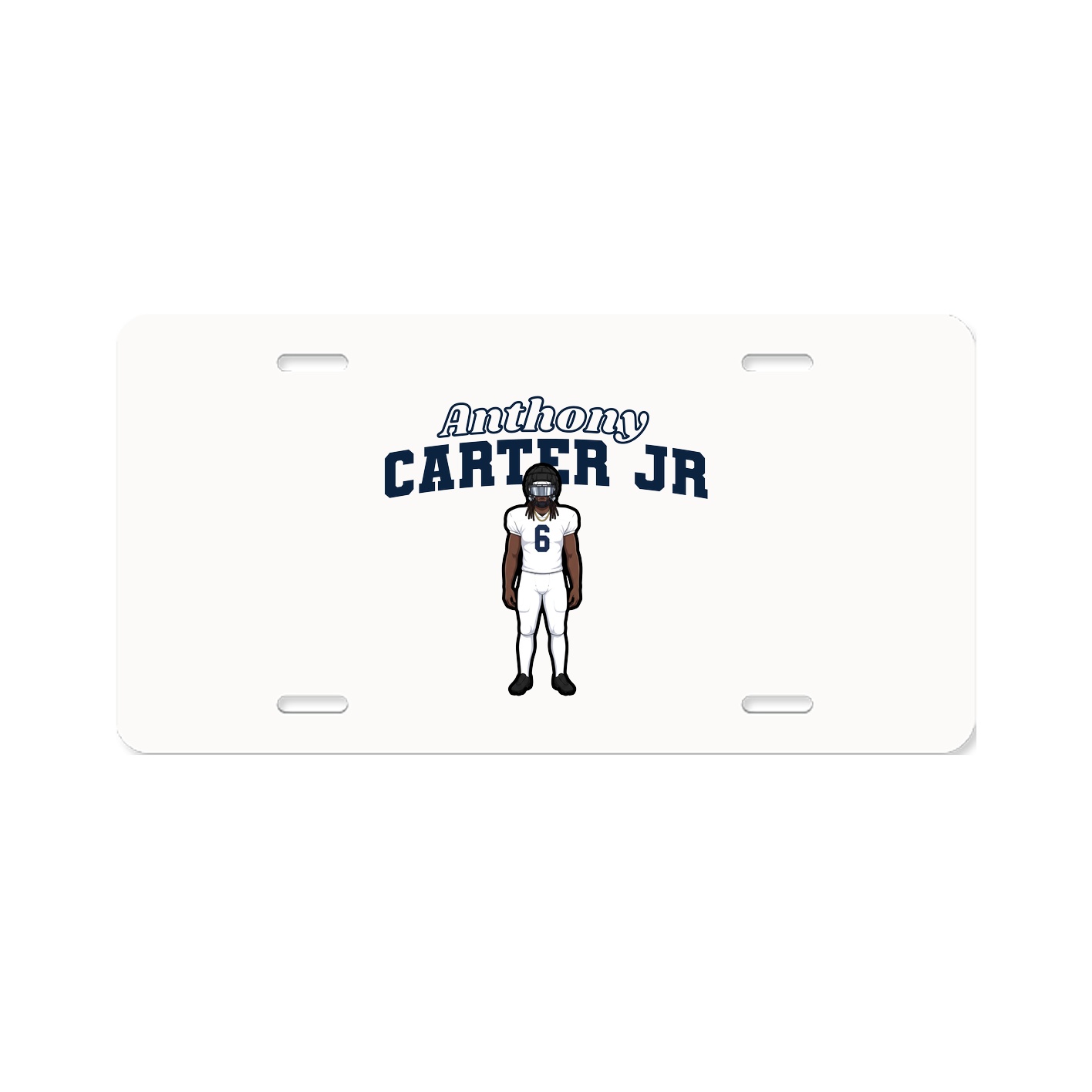 License Plate — Name Arch in Classic
