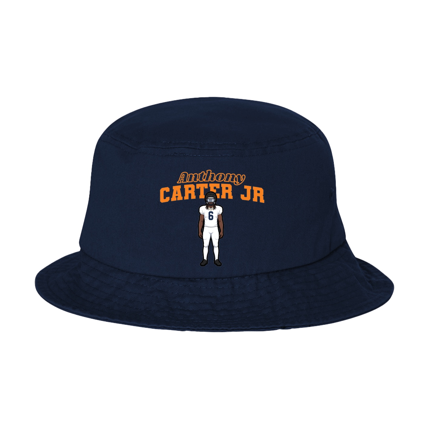 Bucket Cap — Name Arch in Navy