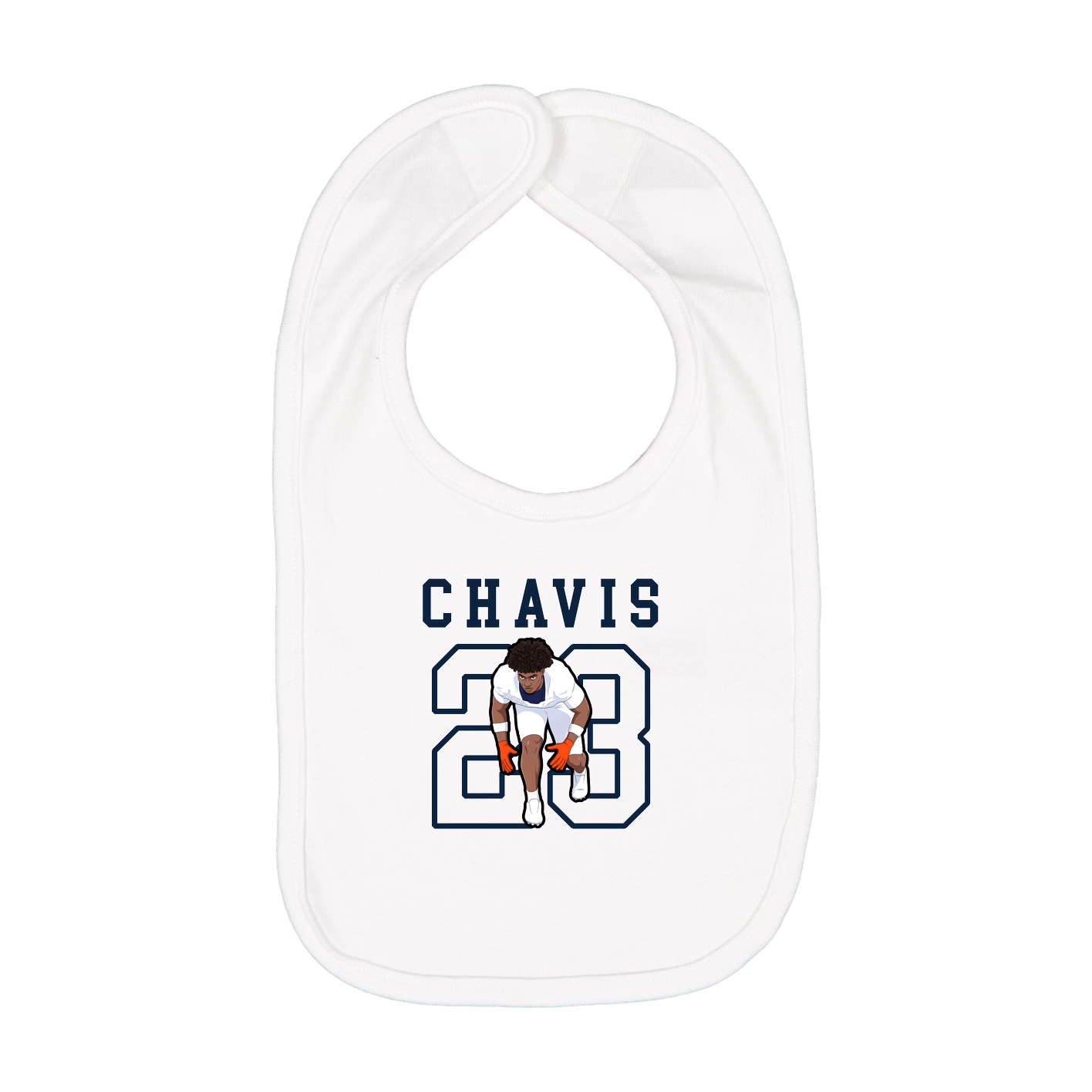 Infant Bib — Shirsey in White