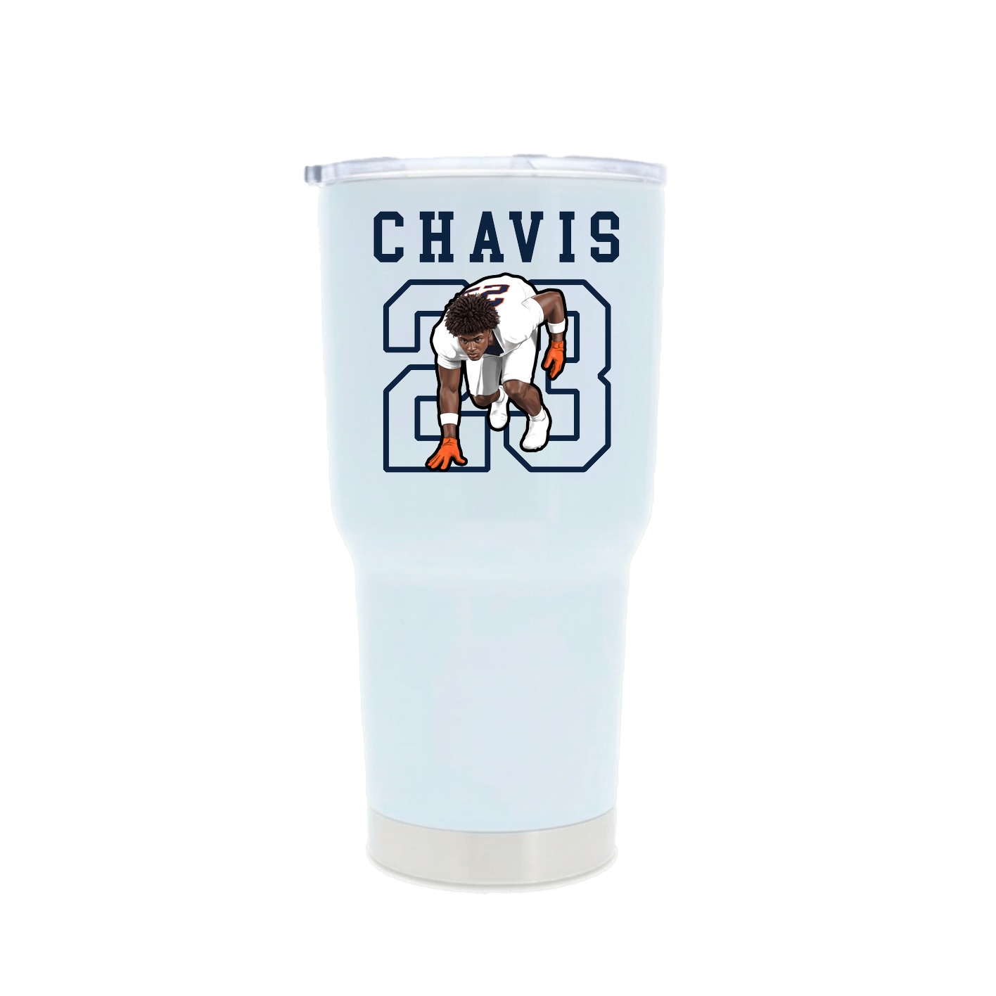 30oz Stainless Steel Tumbler — Shirsey in White