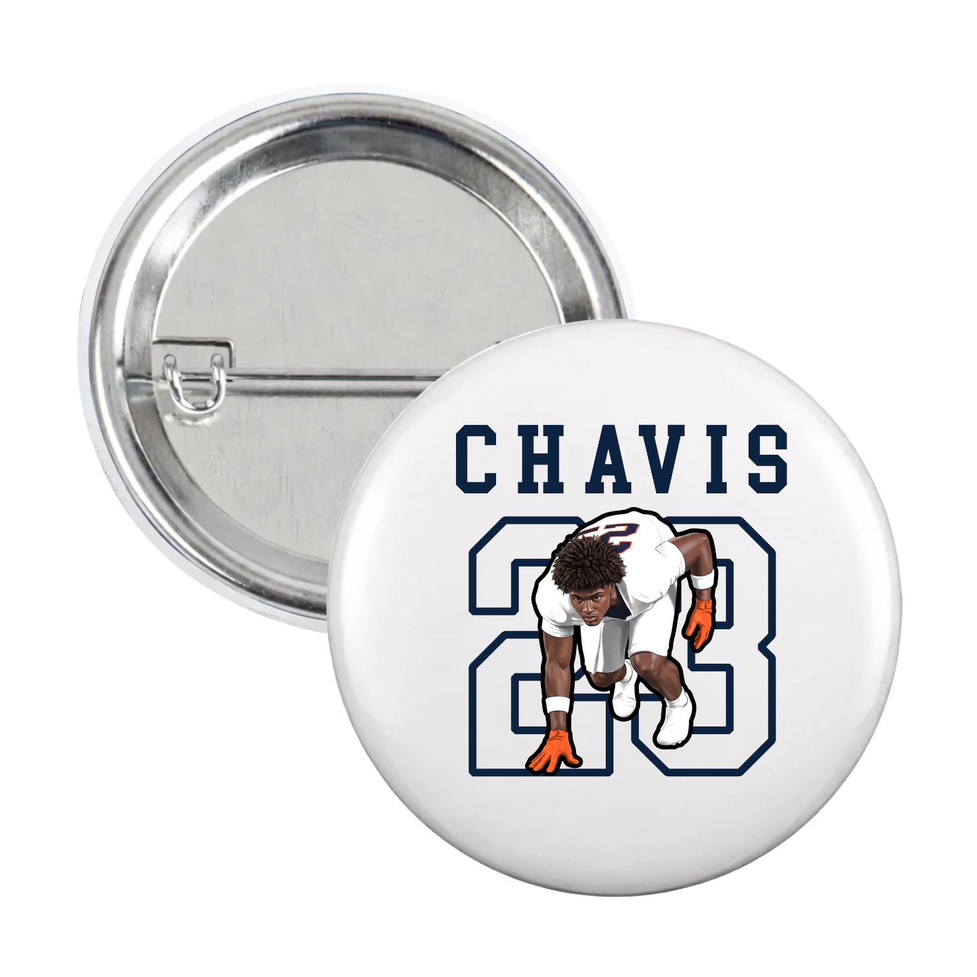 Game Day Button — Shirsey in White