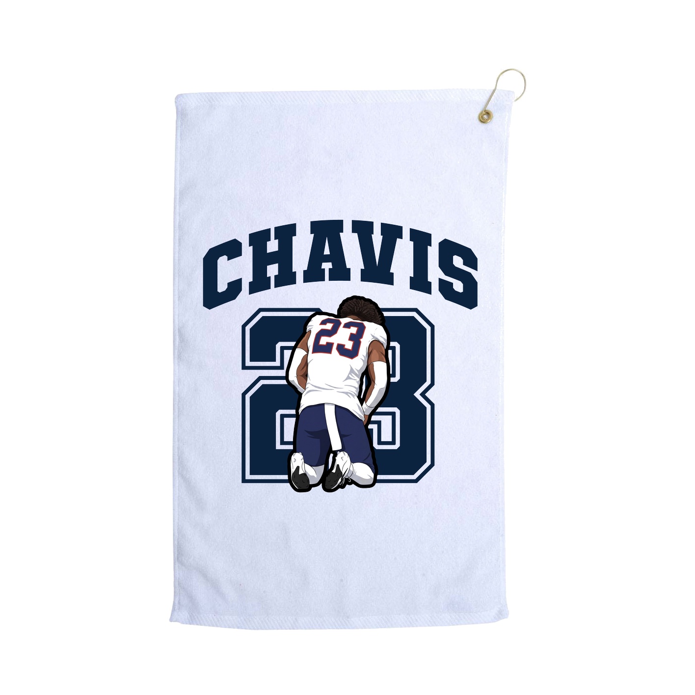 Golf Towel — Number in White