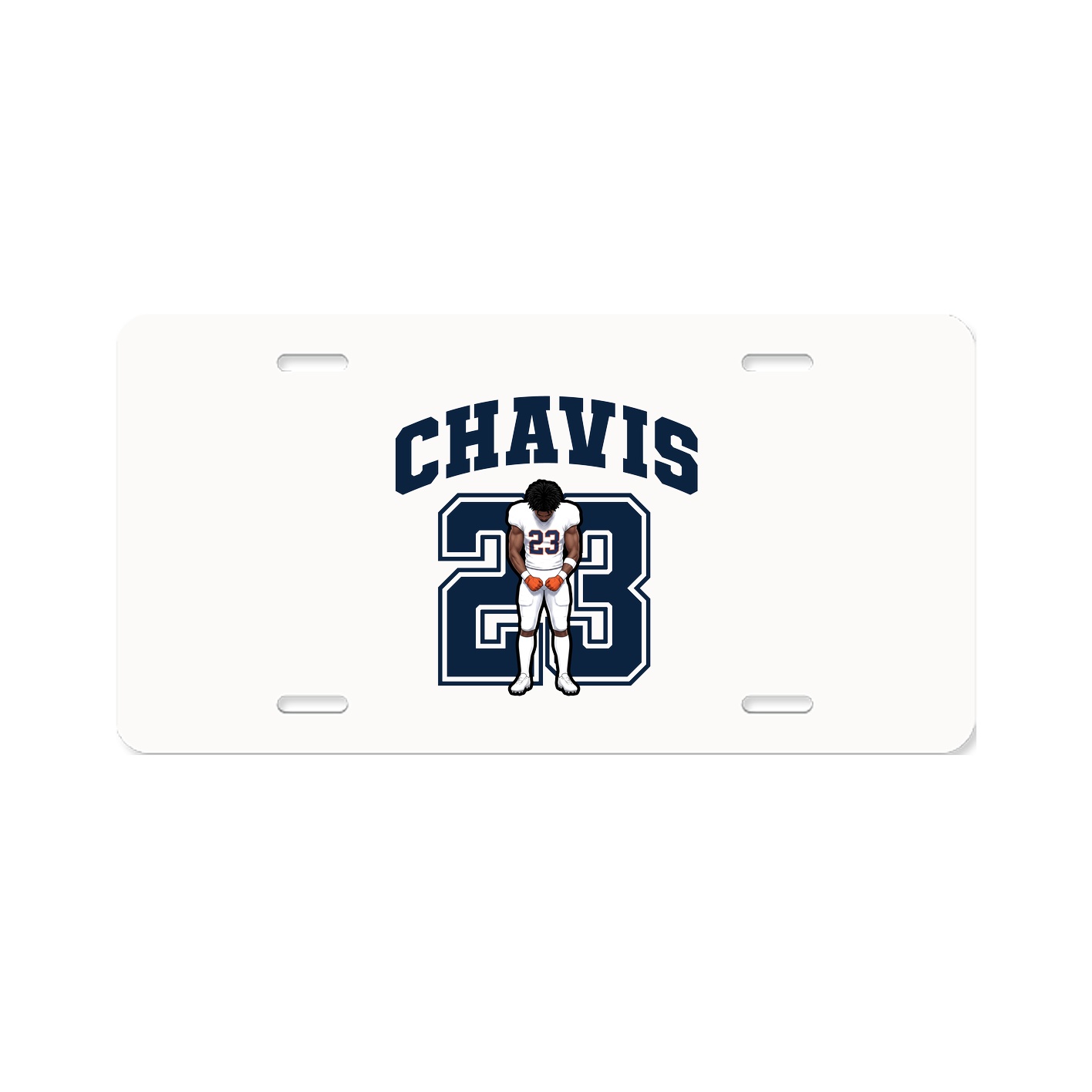License Plate — Number in Classic
