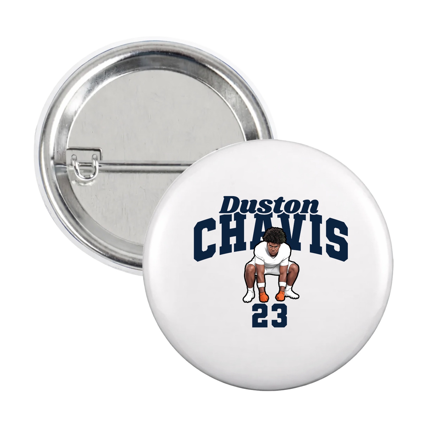 Game Day Button — Signature Arch in White