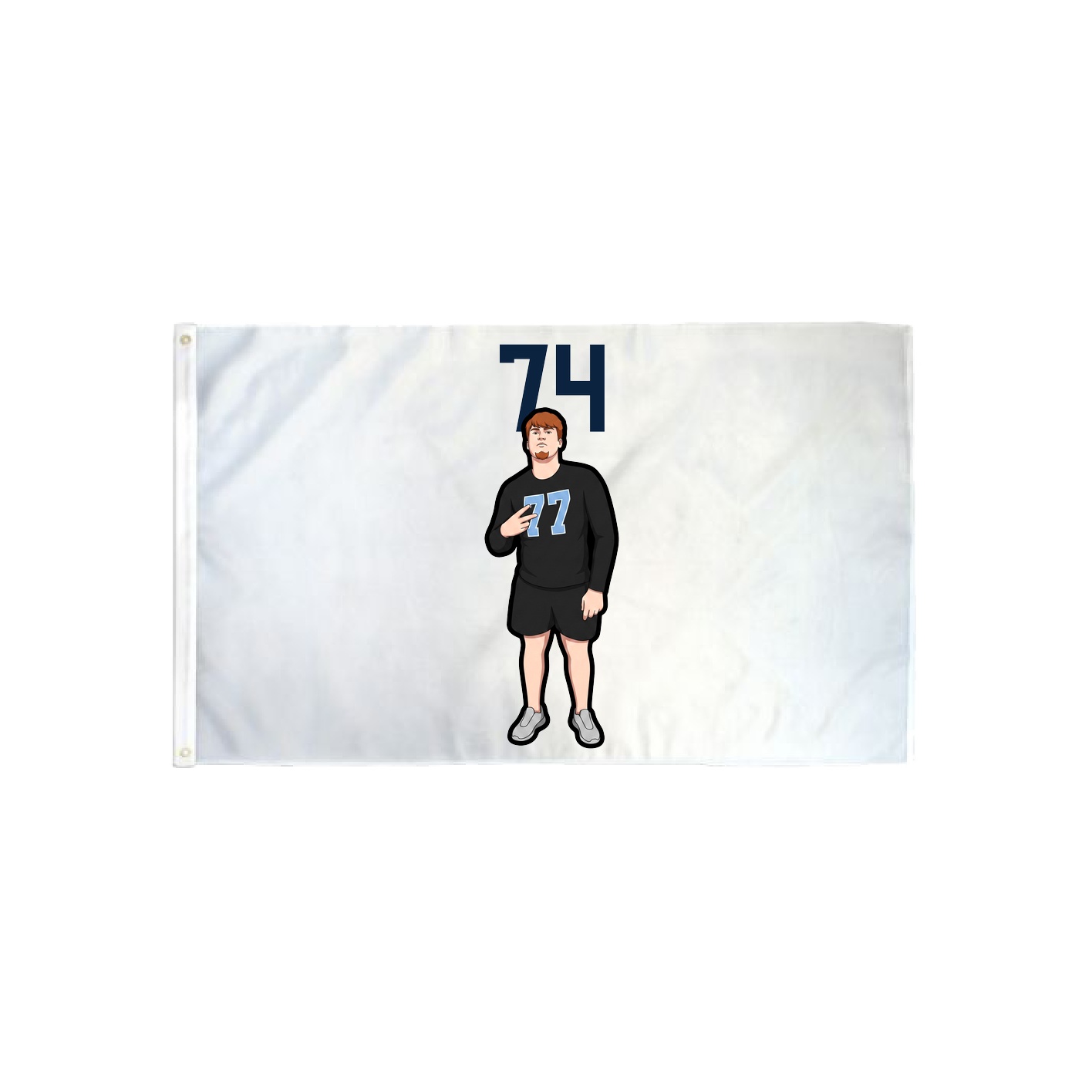 3x5 Flag — Number Top in Classic