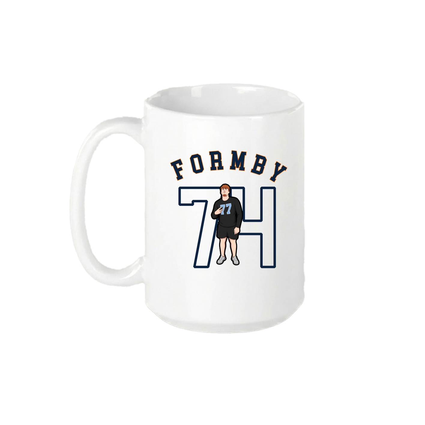15oz Coffee Mug — Shirsey Arch in White