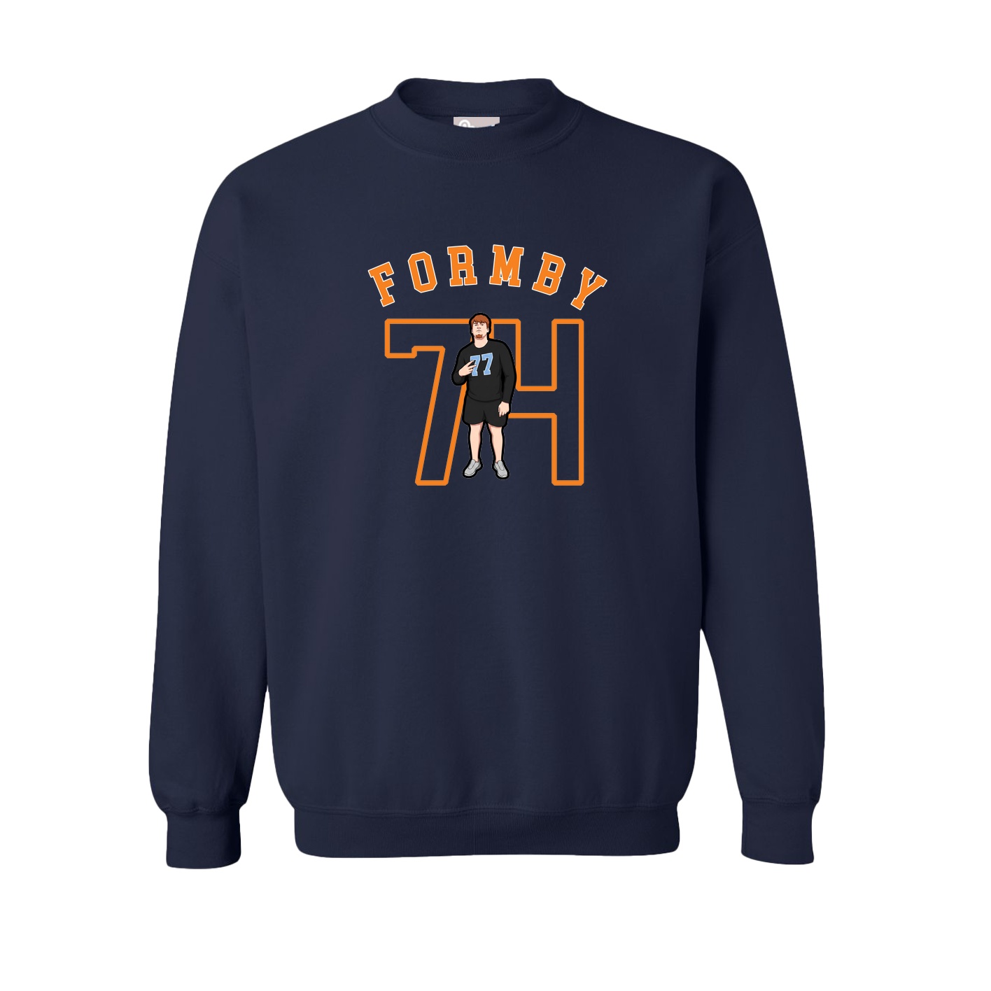 Fleece Crew — Shirsey Arch in Navy