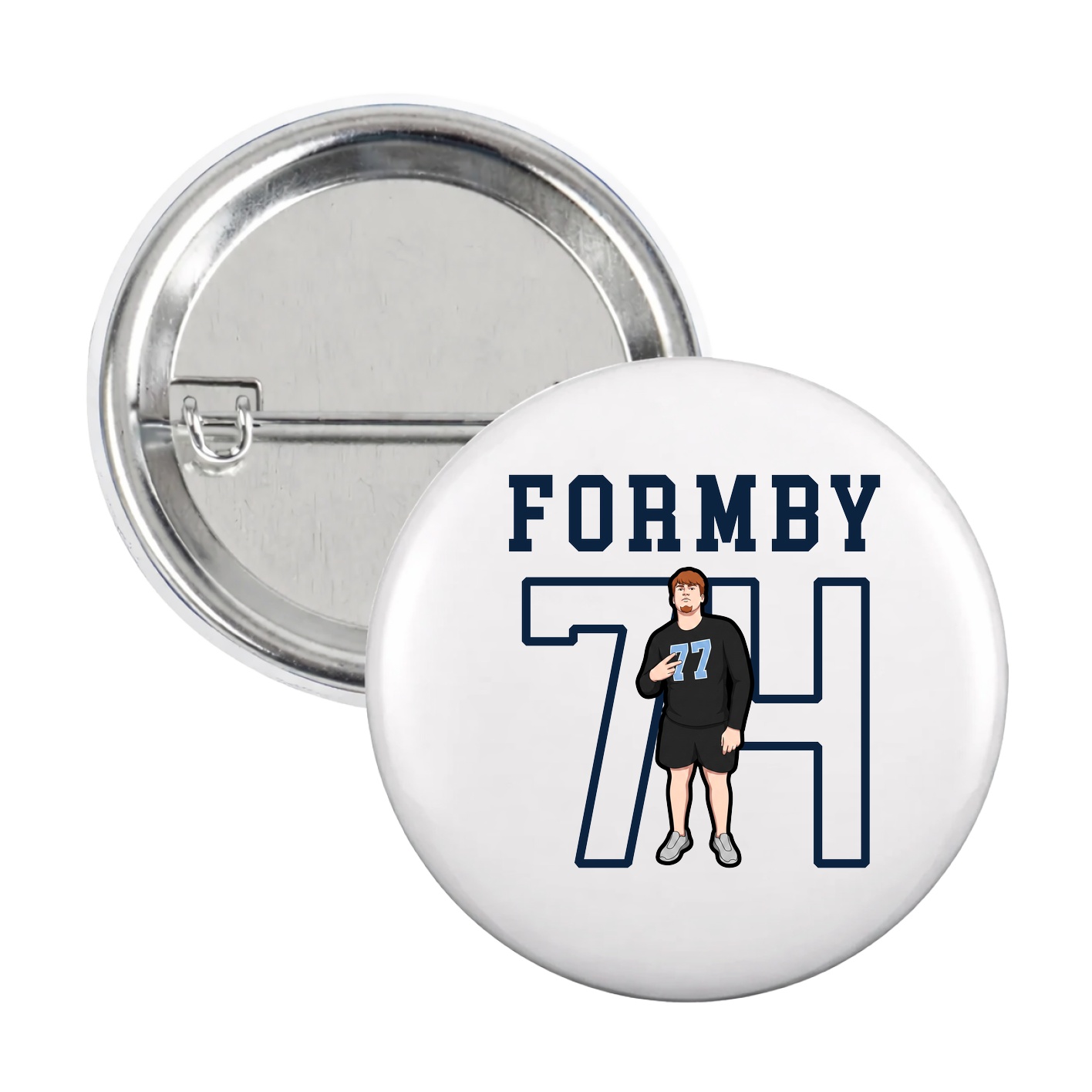 Game Day Button — Shirsey in White