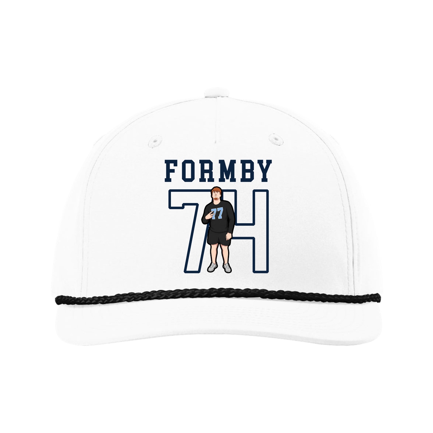 Five-Panel Classic Rope Cap — Shirsey in White