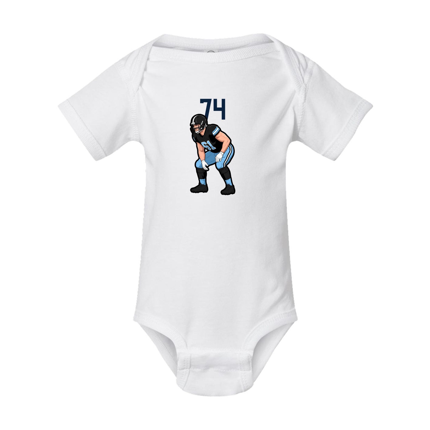Baby Onesie — Number Top in White