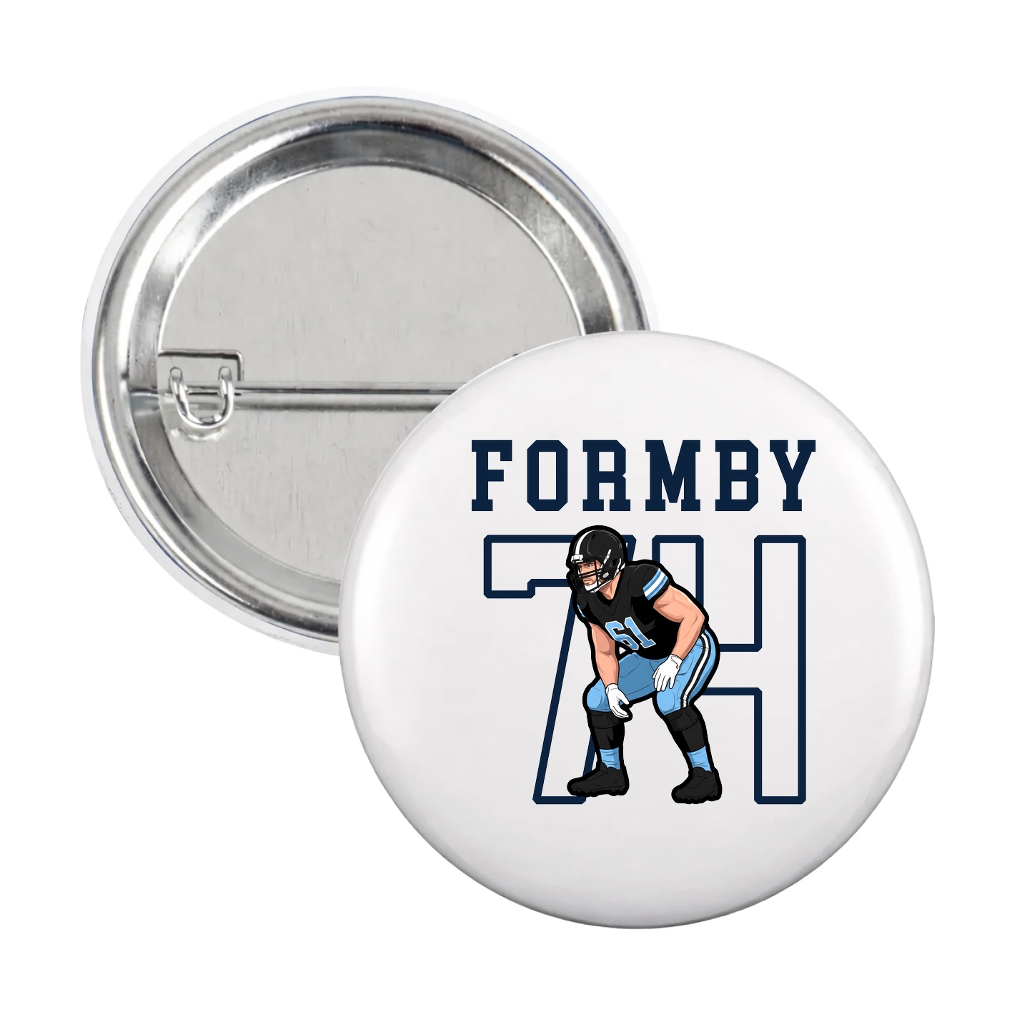 Game Day Button — Shirsey in White