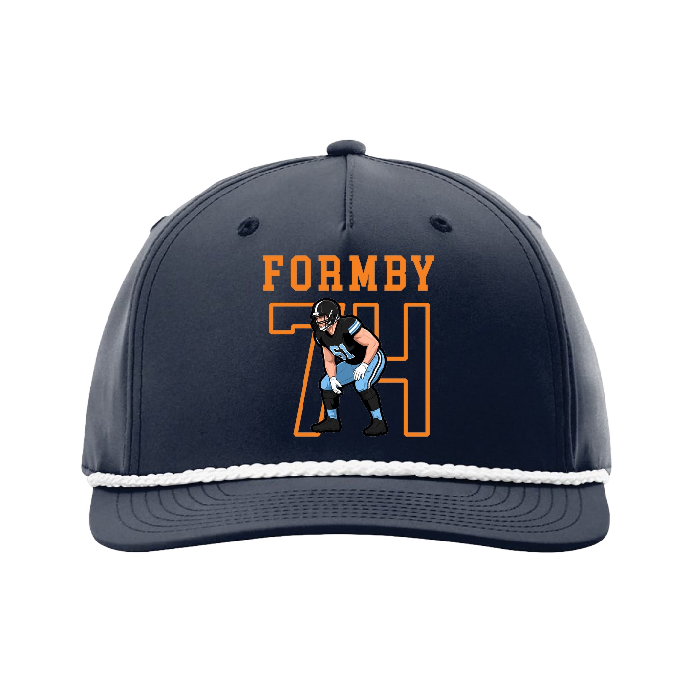 Five-Panel Classic Rope Cap — Shirsey in Navy