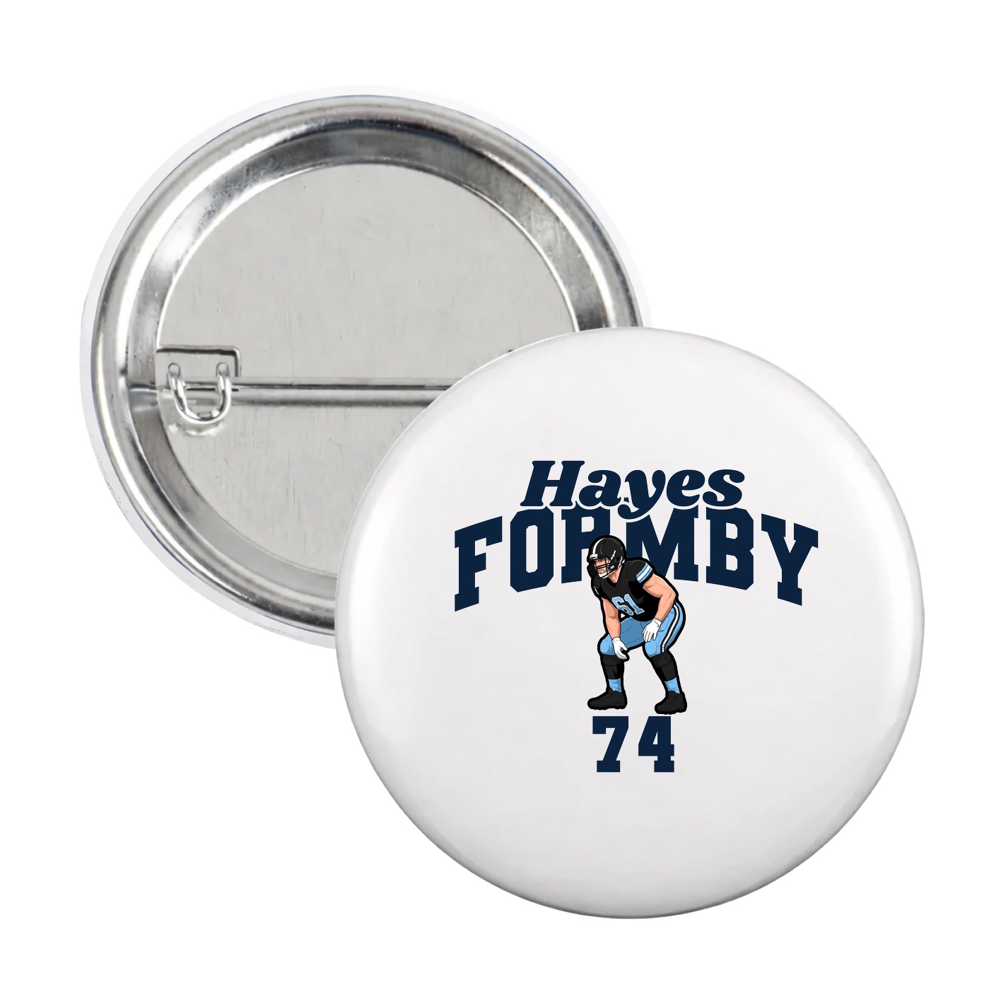 Game Day Button — Signature Arch in White
