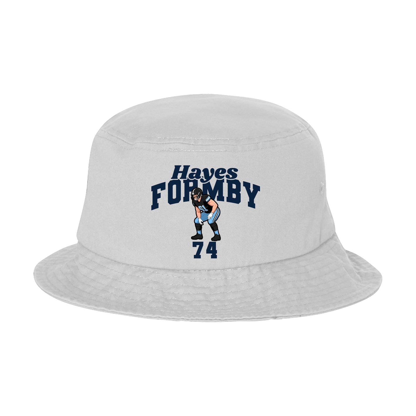 Bucket Cap — Signature Arch in White