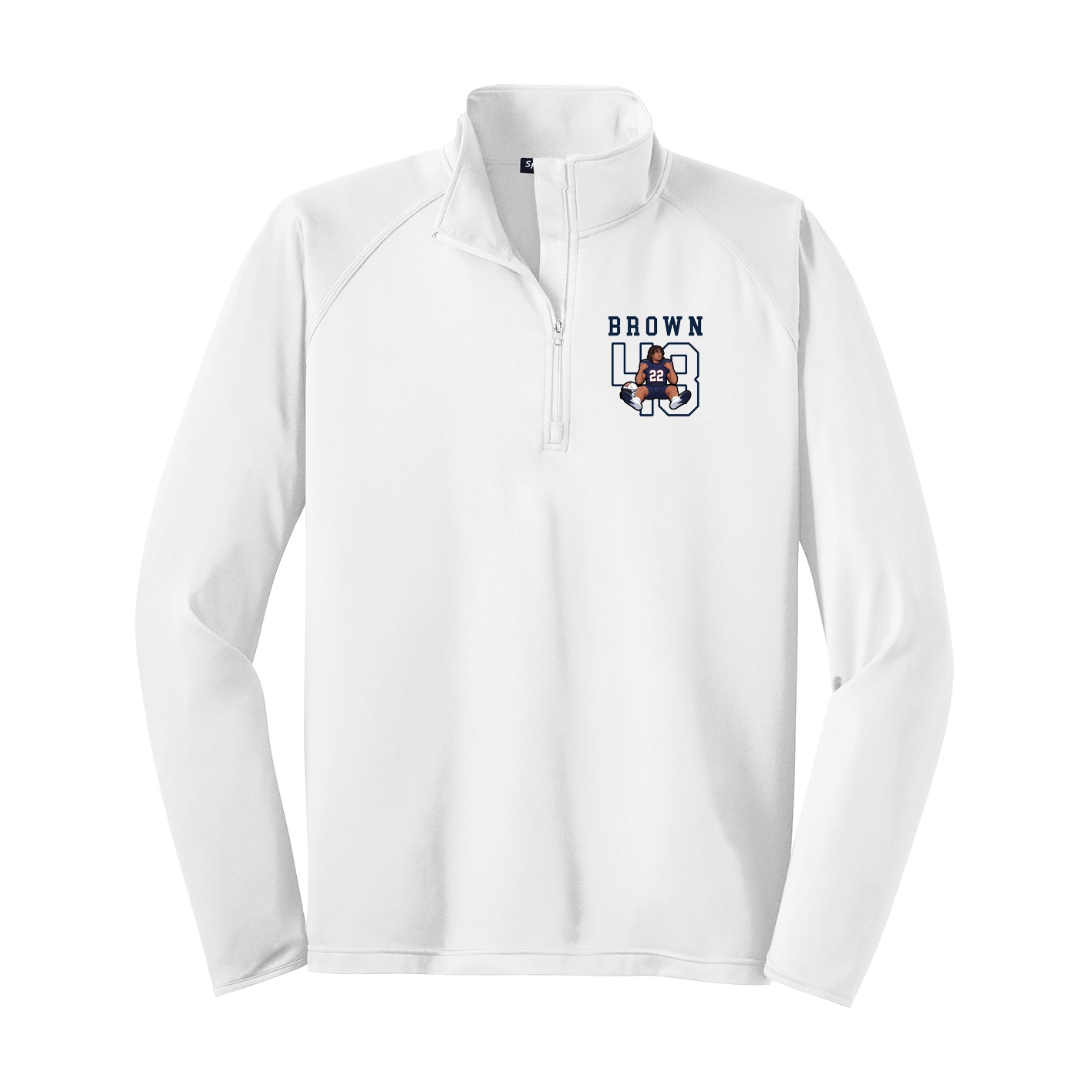 Q-Zip Pullover — Shirsey in White