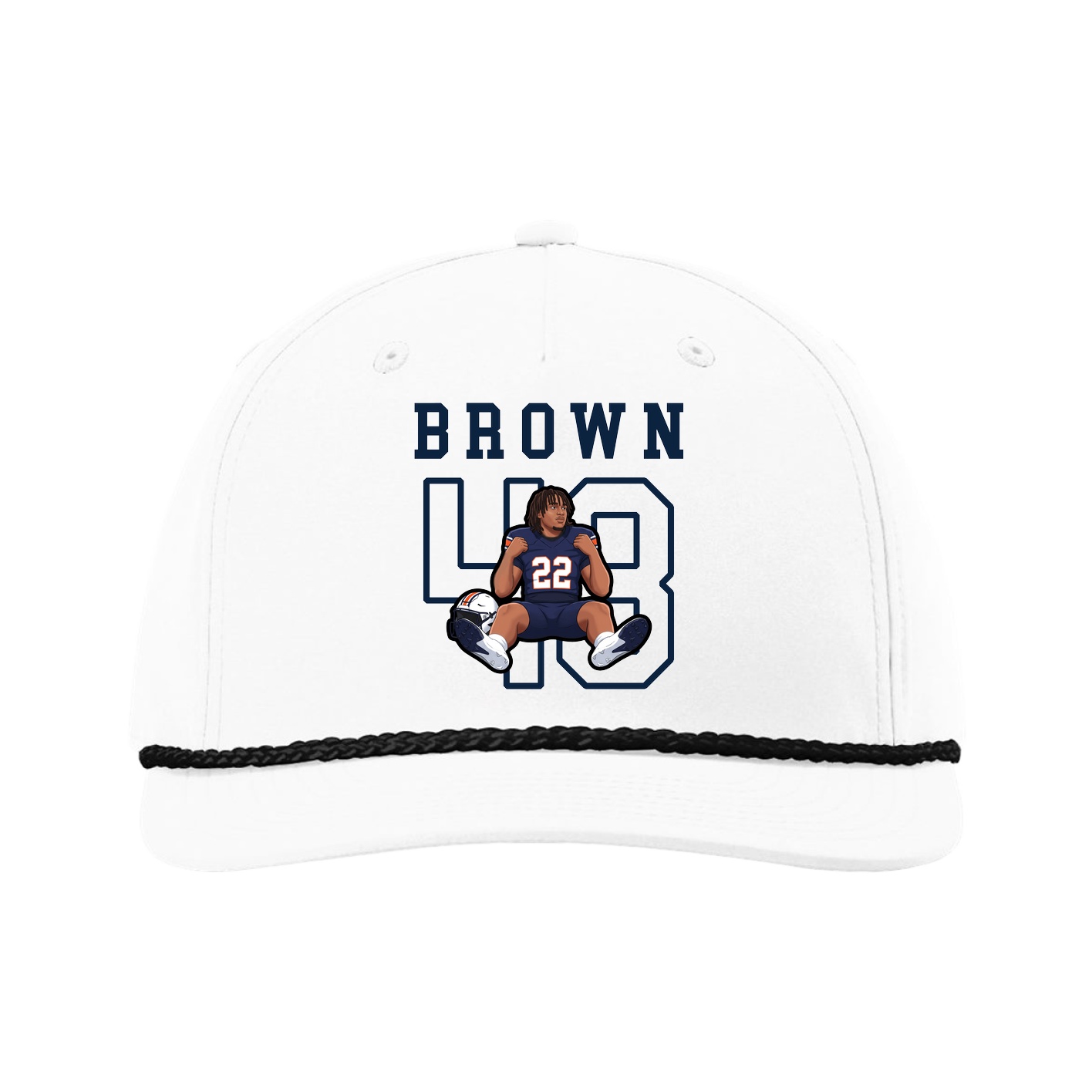 Five-Panel Classic Rope Cap — Shirsey in White