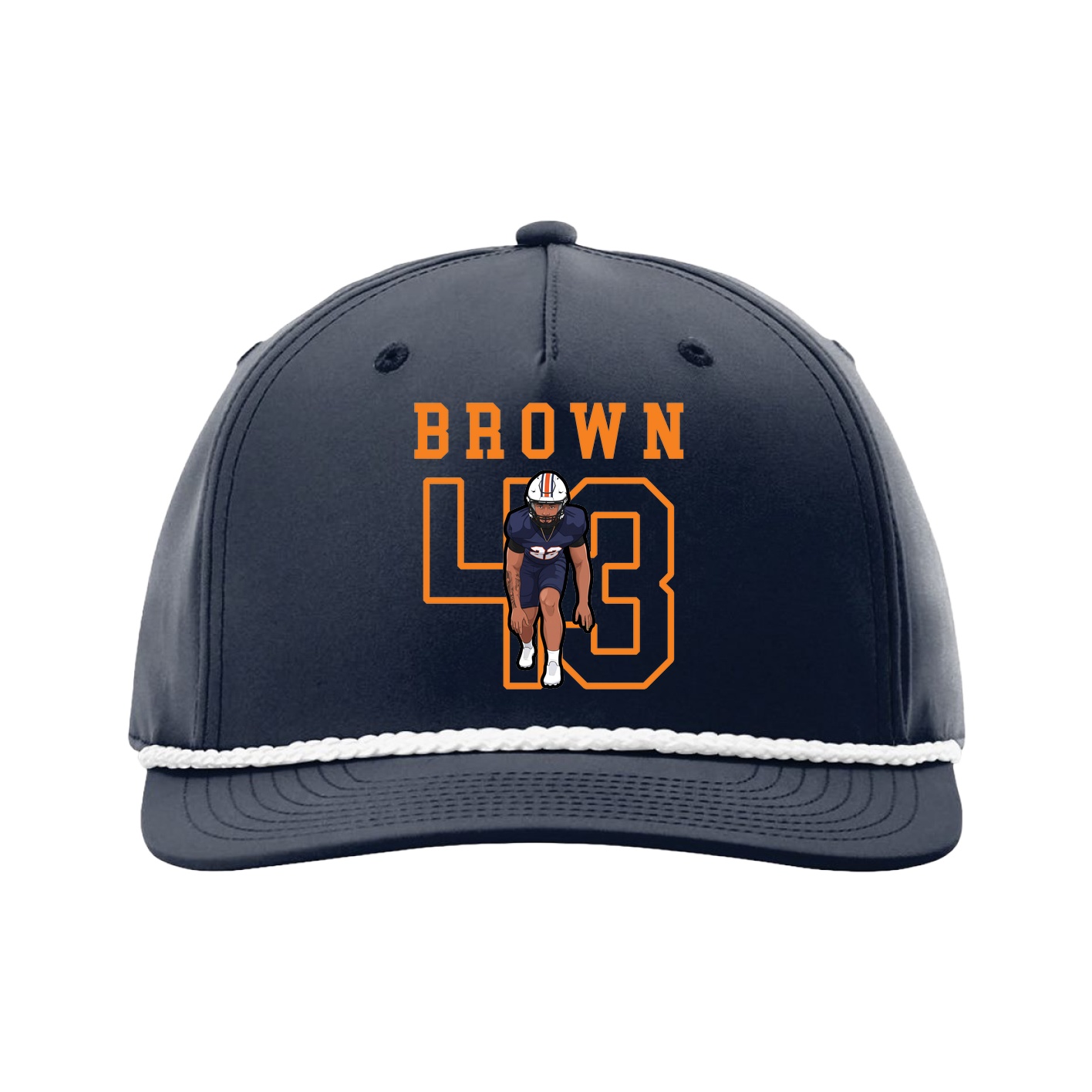 Five-Panel Classic Rope Cap — Shirsey in Navy