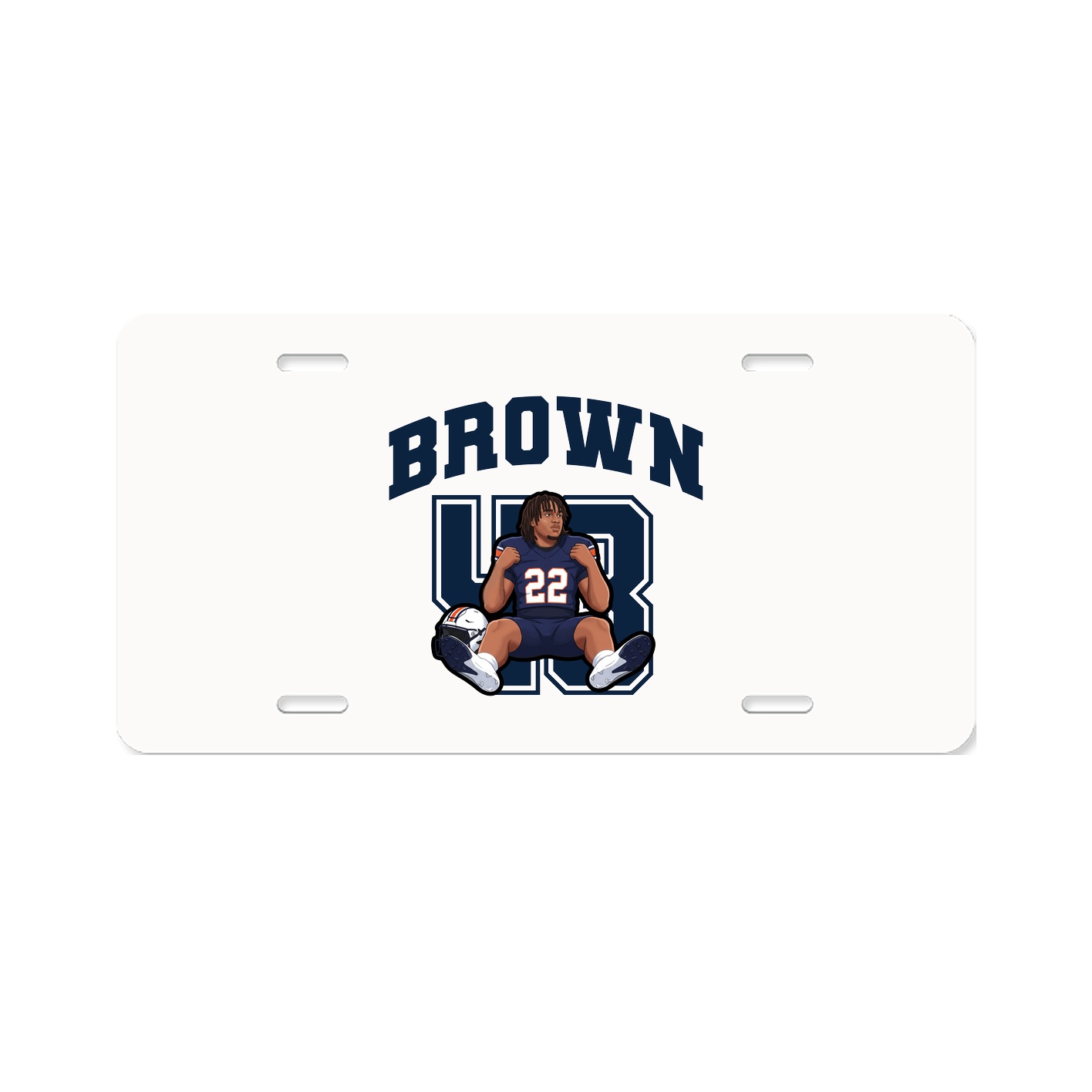 License Plate — Number in Classic