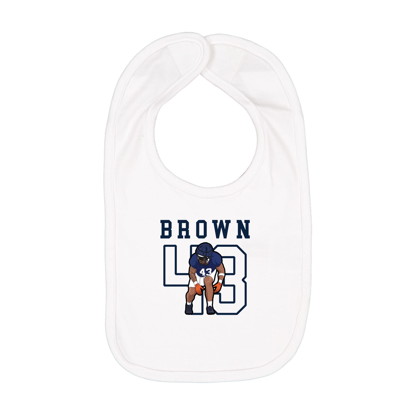 Infant Bib — Shirsey in White