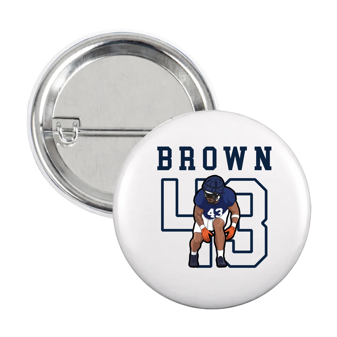 Game Day Button — Shirsey in White