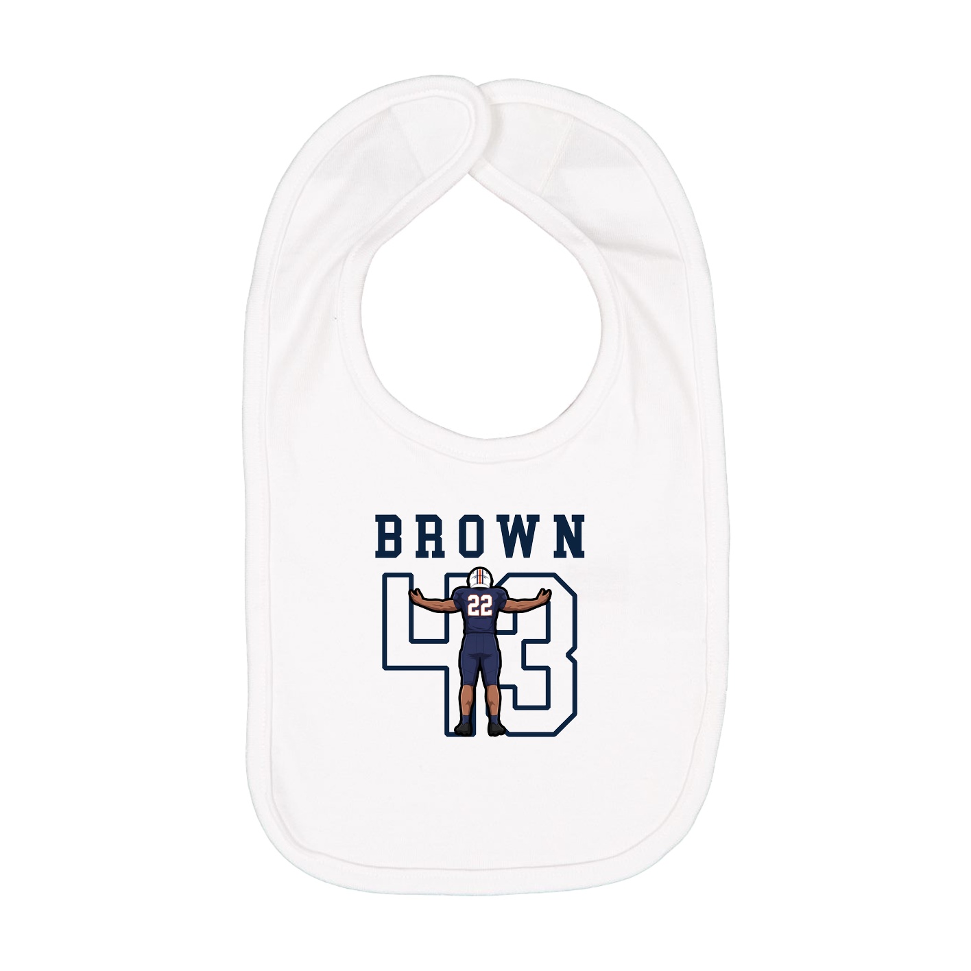 Infant Bib — Shirsey in White