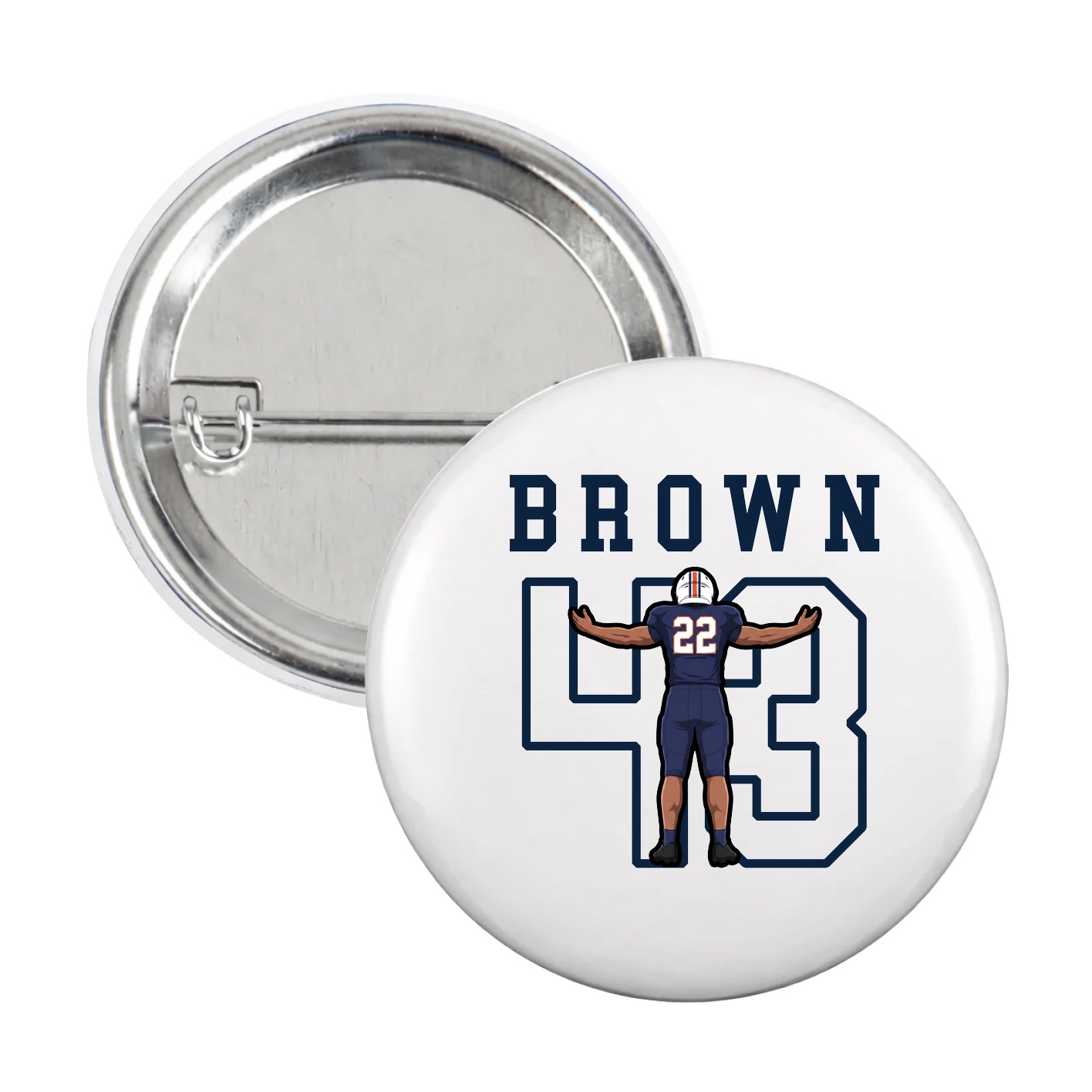 Game Day Button — Shirsey in White