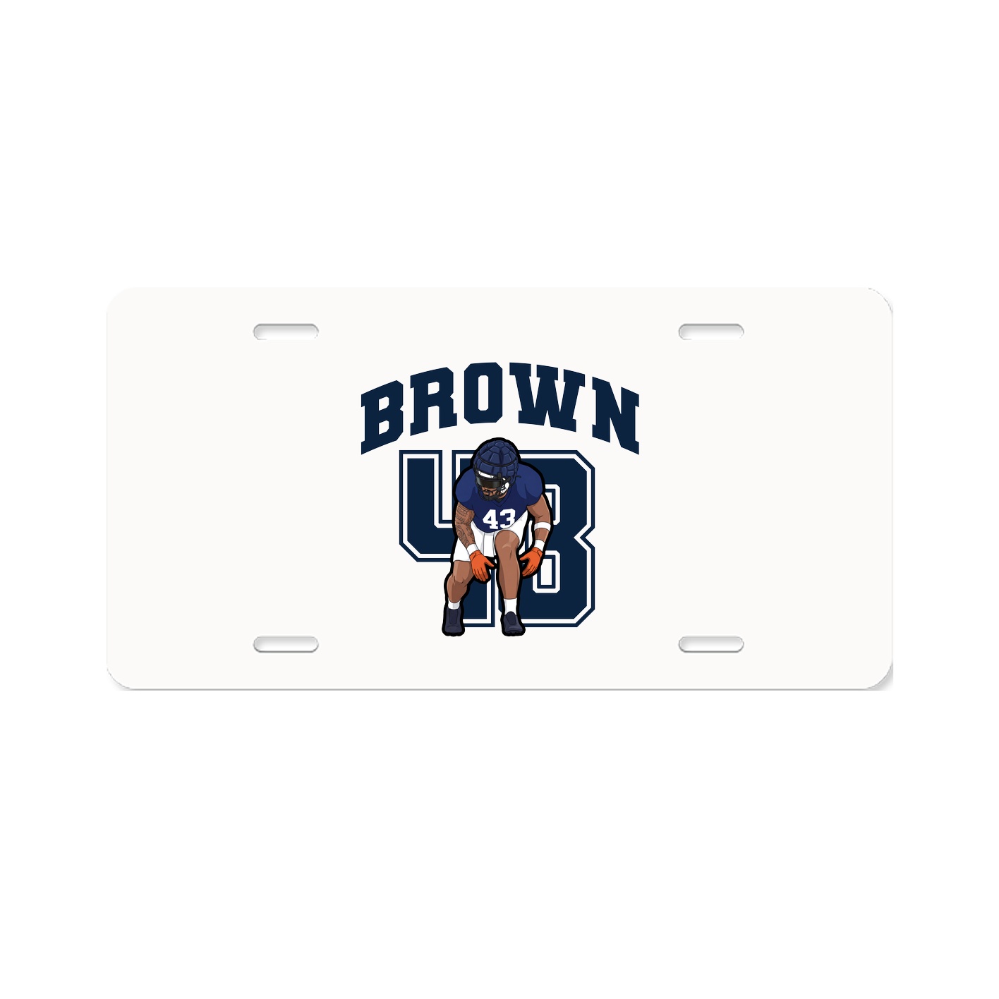 License Plate — Number in Classic