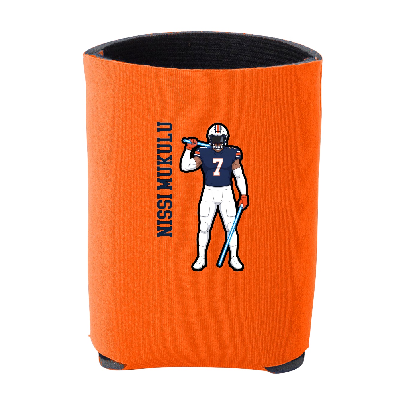 Can Holder — Name Vertical in Orange