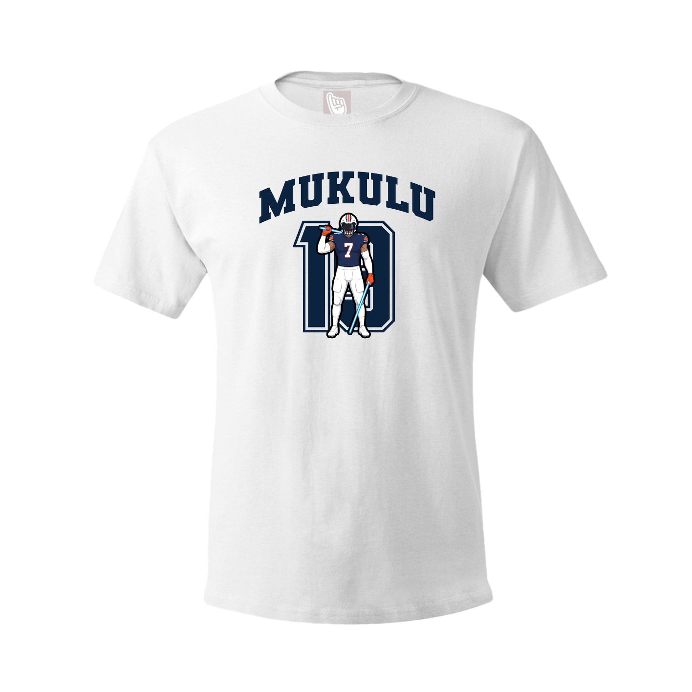 Youth Tee — Number in White
