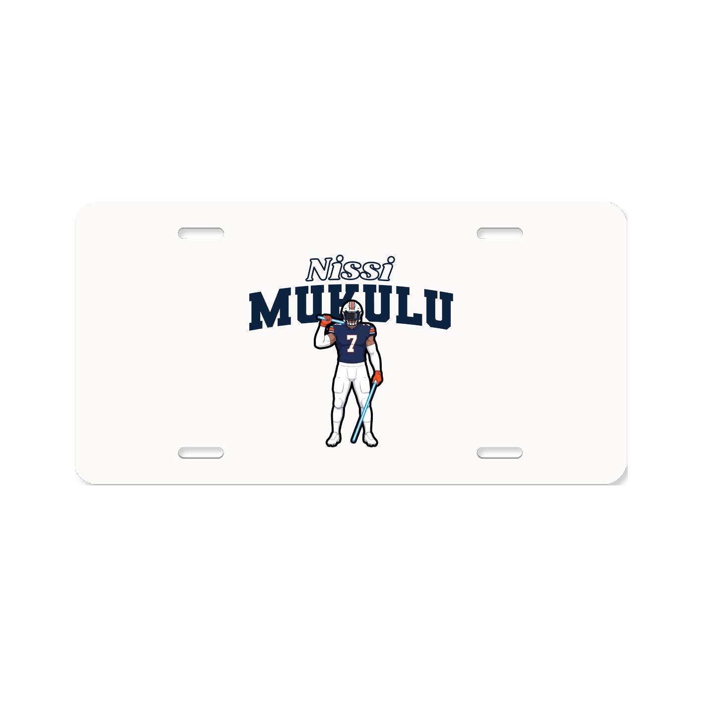 License Plate — Name Arch in Classic