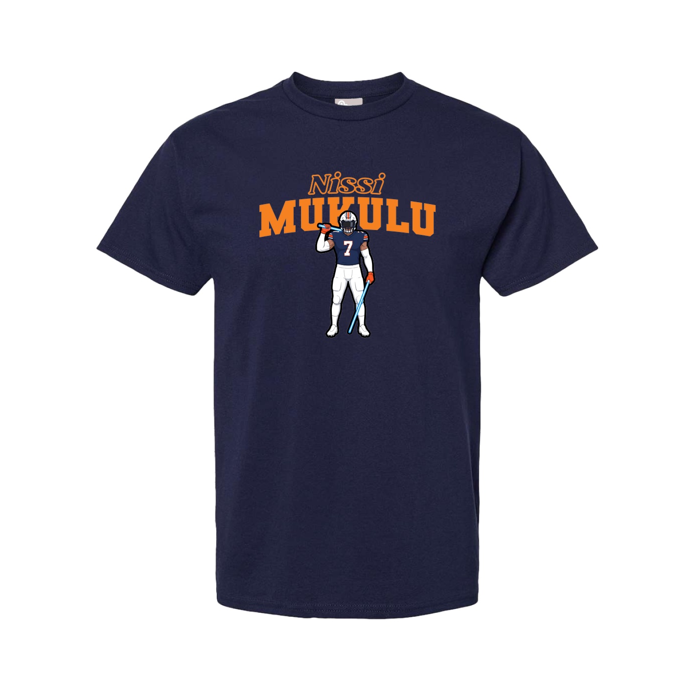 Youth Tee — Name Arch in Navy