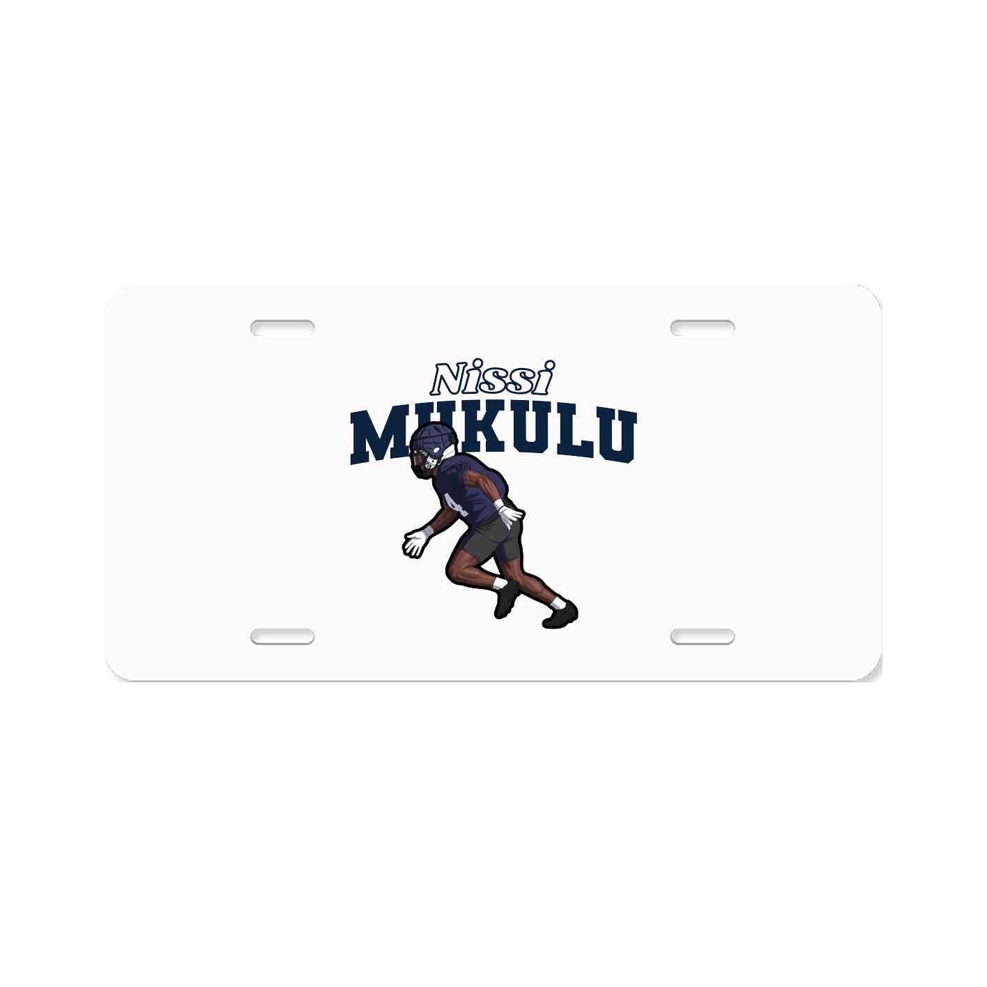 License Plate — Name Arch in Classic