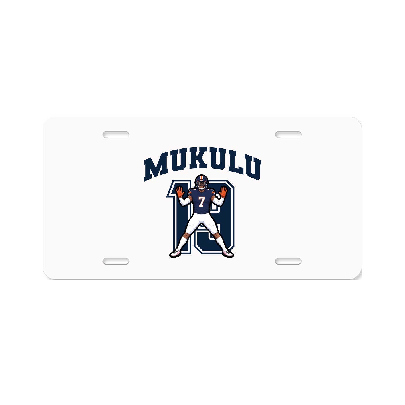 License Plate — Number in Classic
