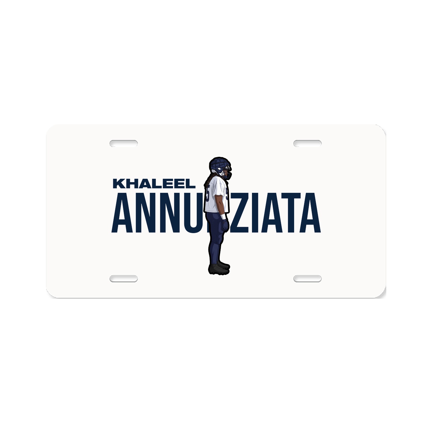 License Plate — Player Name in Classic