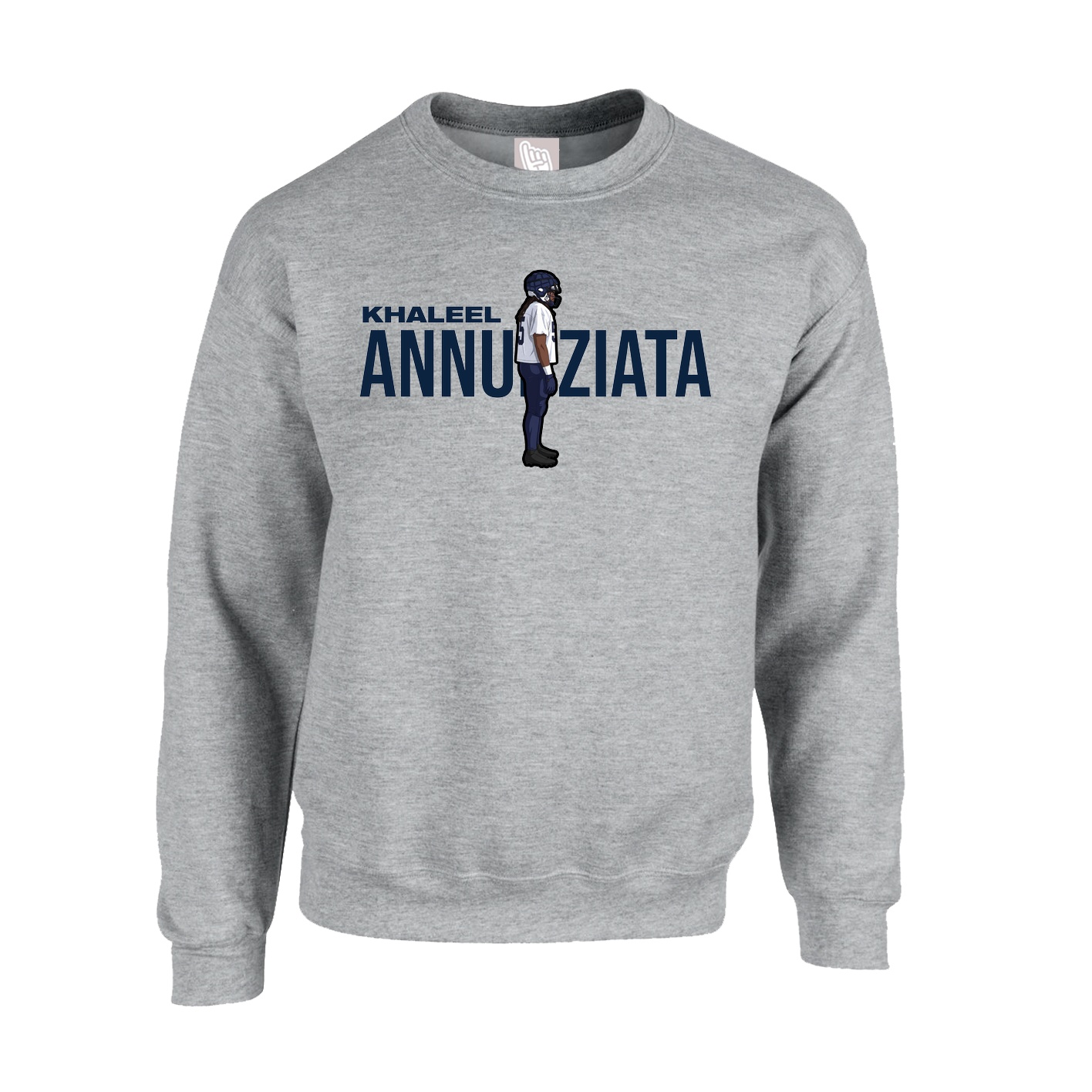 Fleece Crew — Player Name in Grey