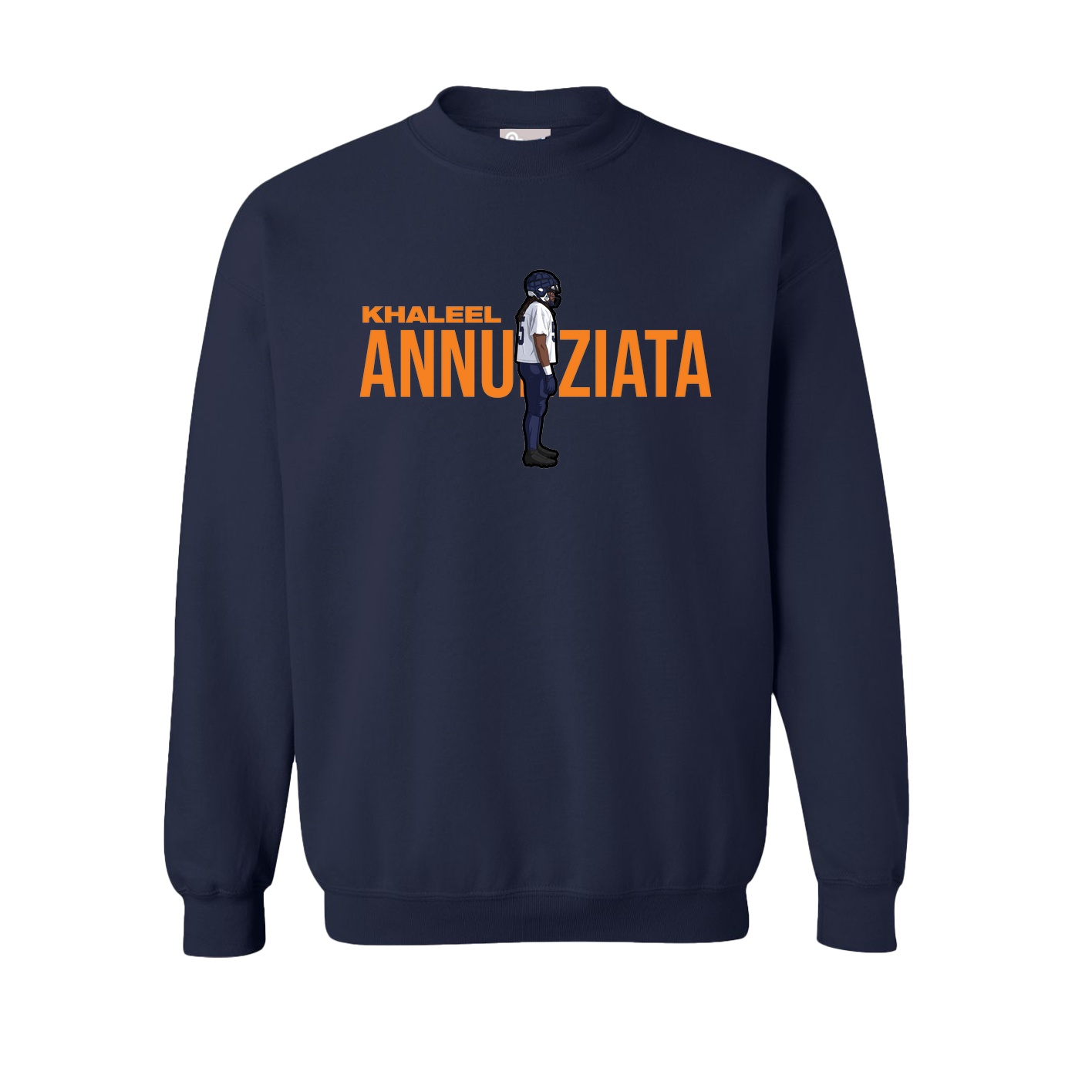 Fleece Crew — Player Name in Navy